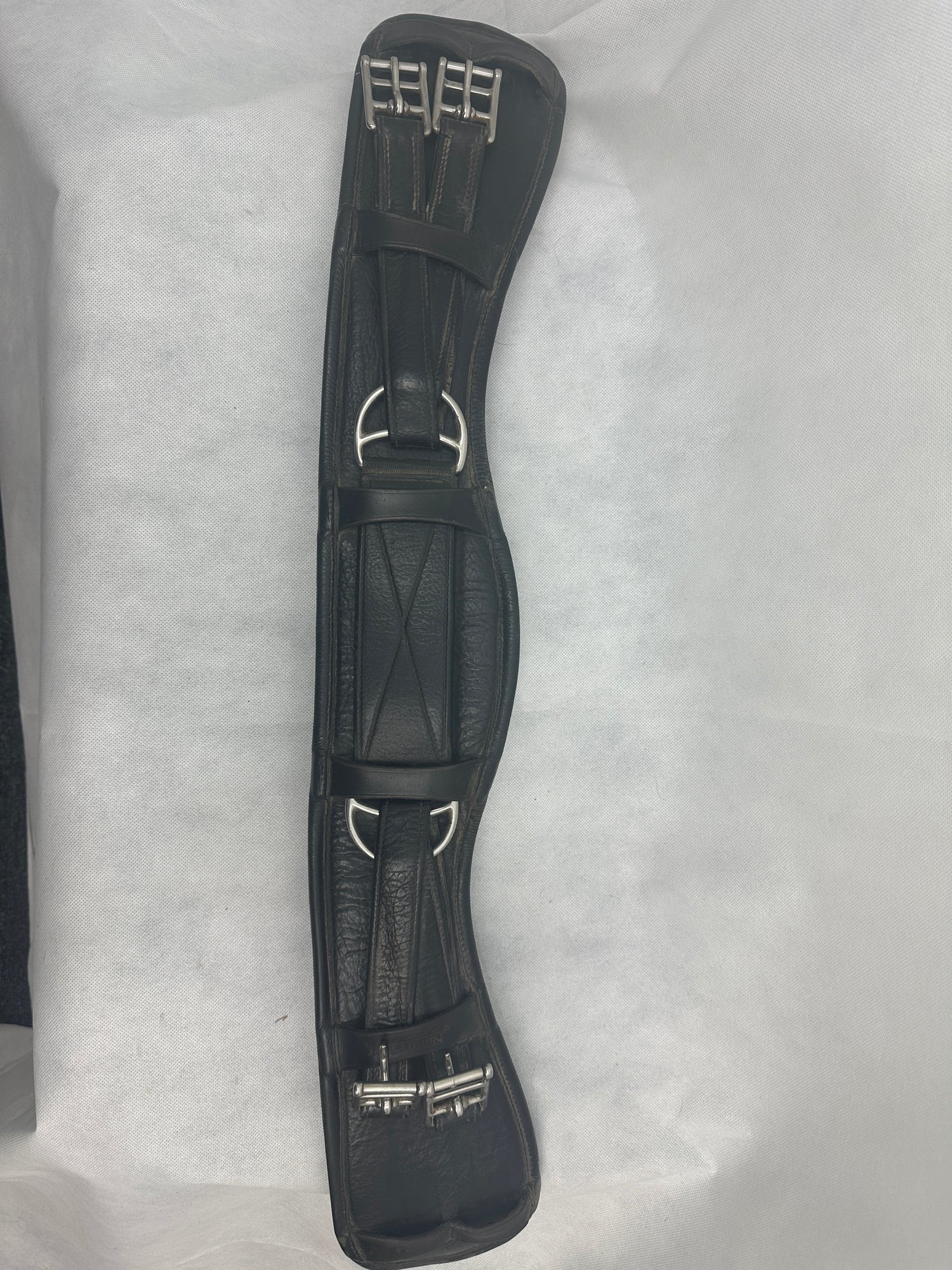 24 inch Nunn Finer Dressage Girth Leather black