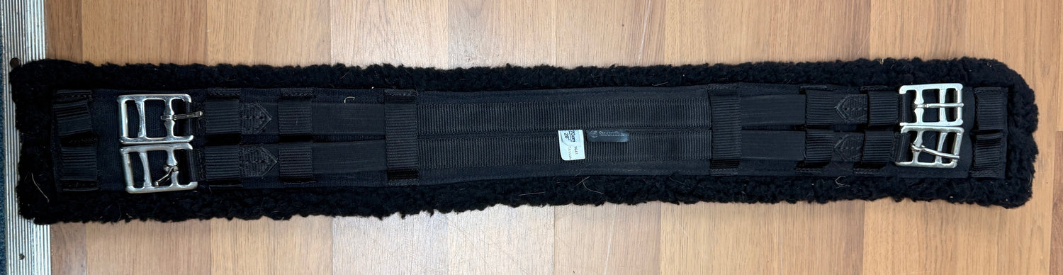 28" Black Fleece Dressage Girth by Smartpak
