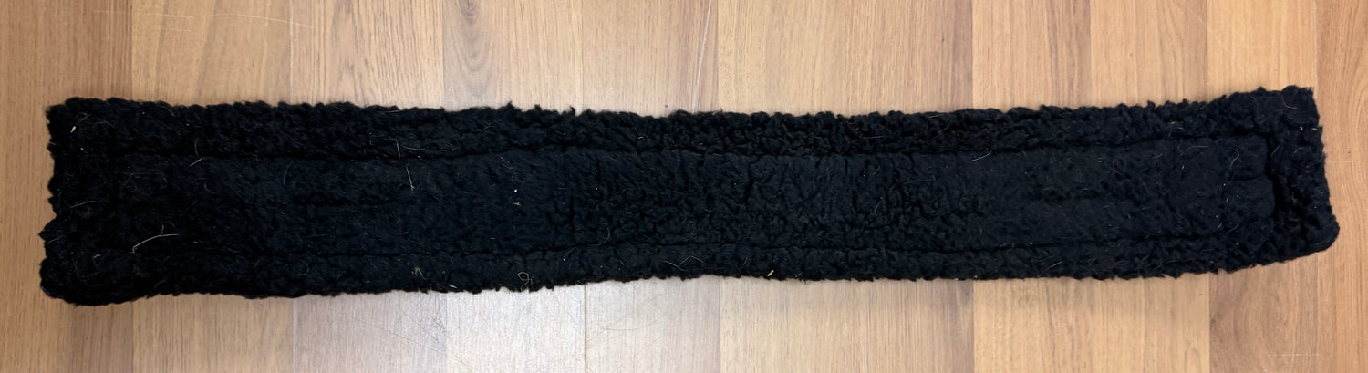 28" Black Fleece Dressage Girth by Smartpak