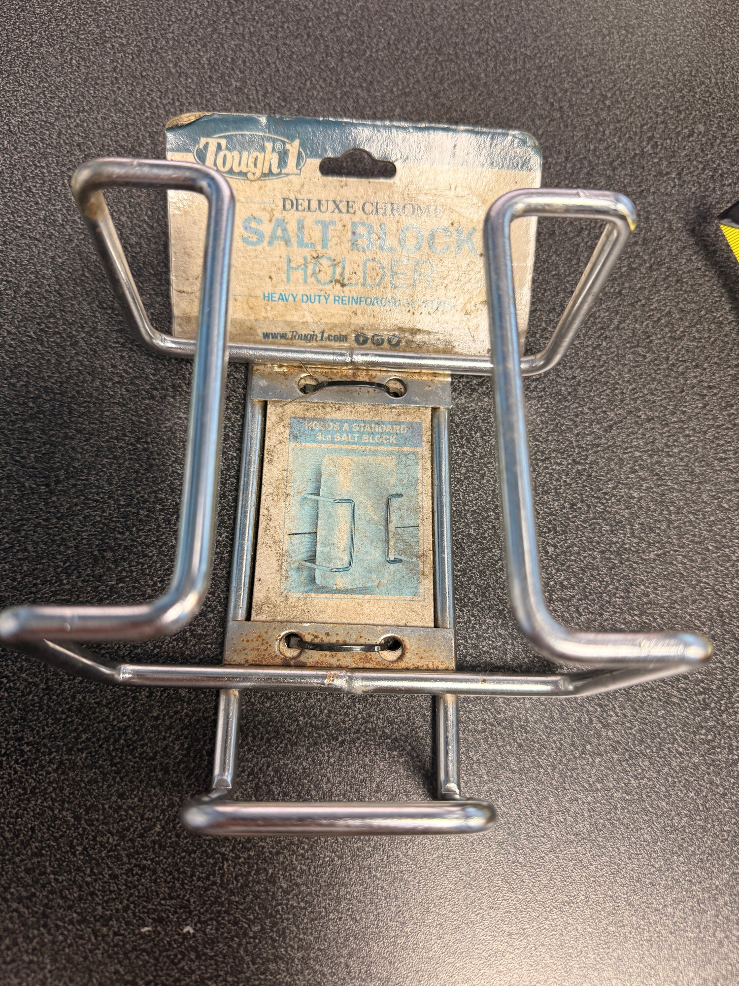 Metal salt block holder