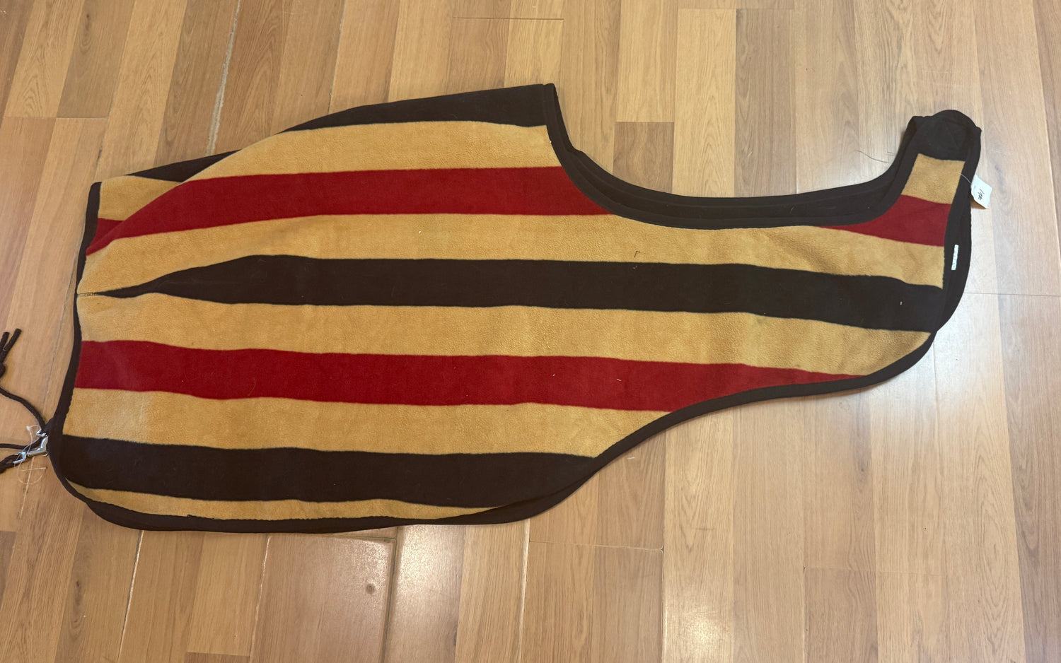 55" Med Quarter Sheet Orange Red and Black Striped