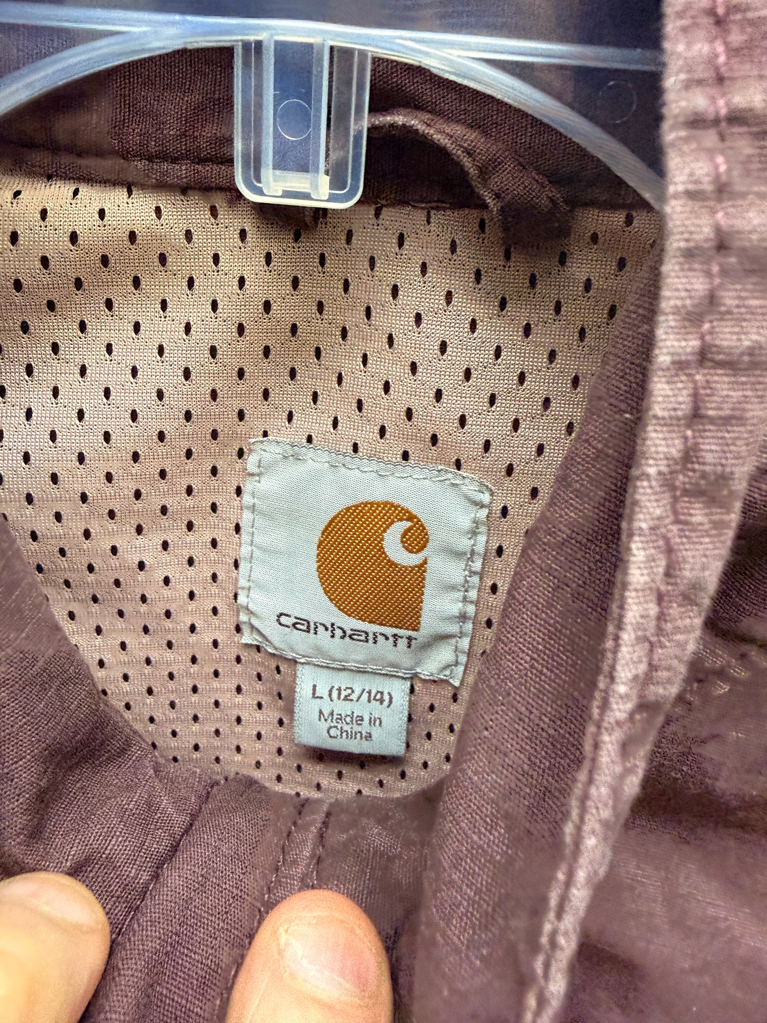 L women's Carhartt Purple Vest