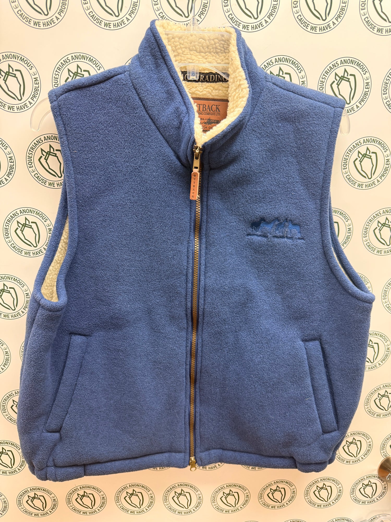 Med Women's Blue Fleece by Outback Vest