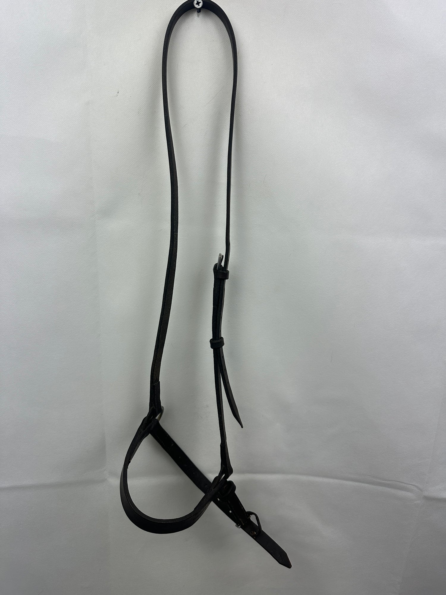 Oversized Noseband brown leather