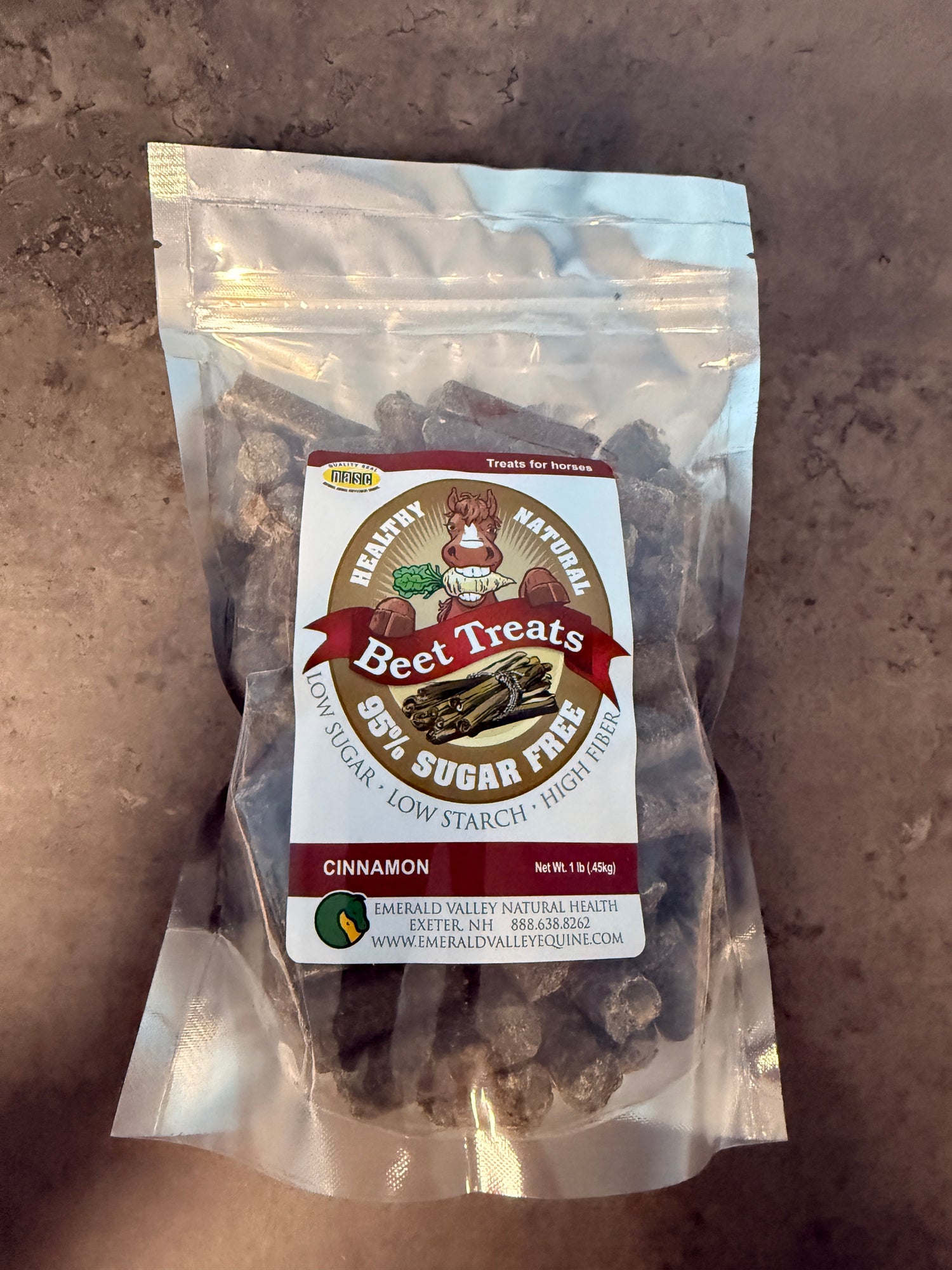 Healthy Natural Beet Treats 95% Sugar Fee Cinnamon 1lb bag