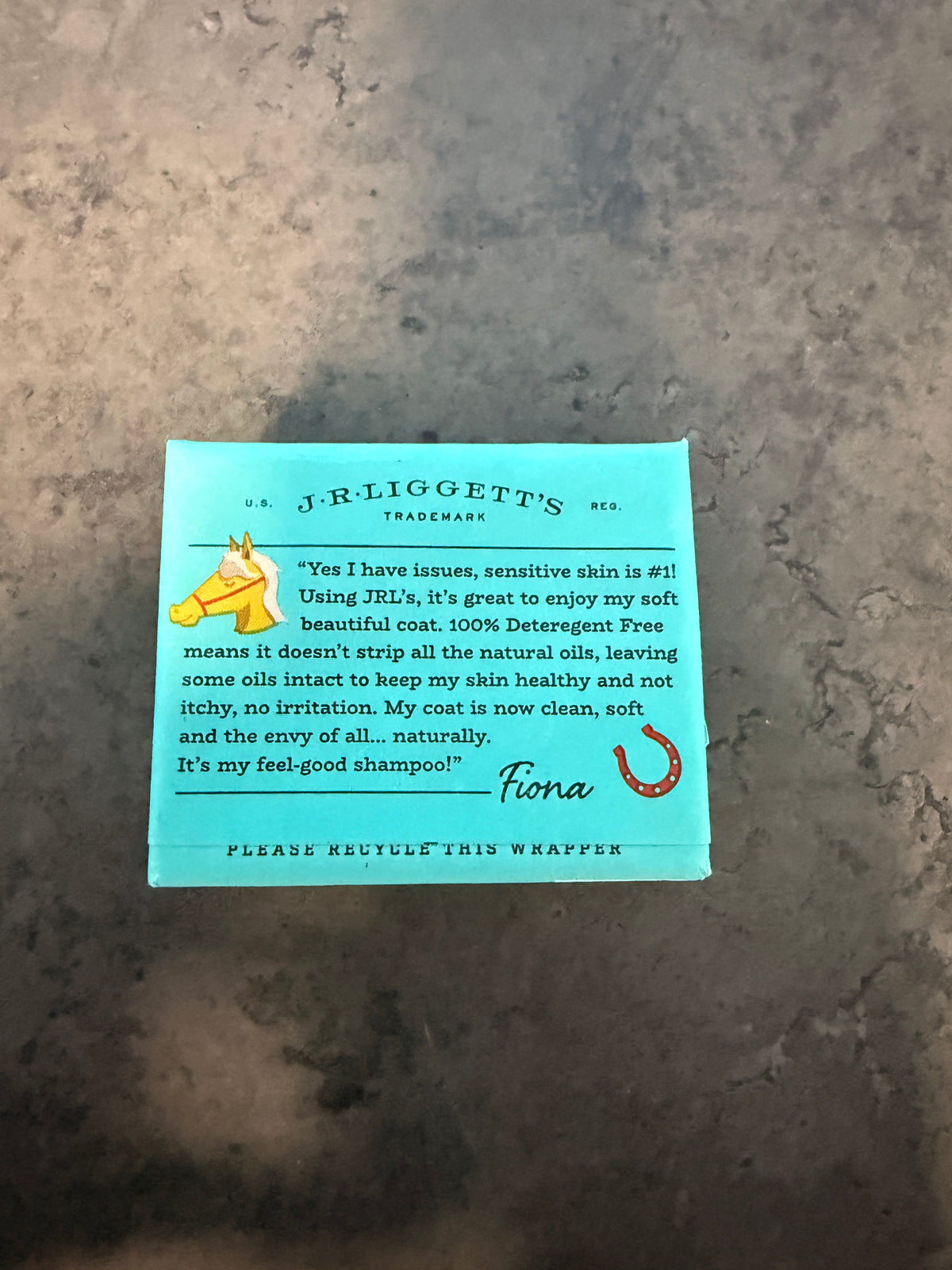 3.5oz J.R. Liggett's Horse Shampoo bar