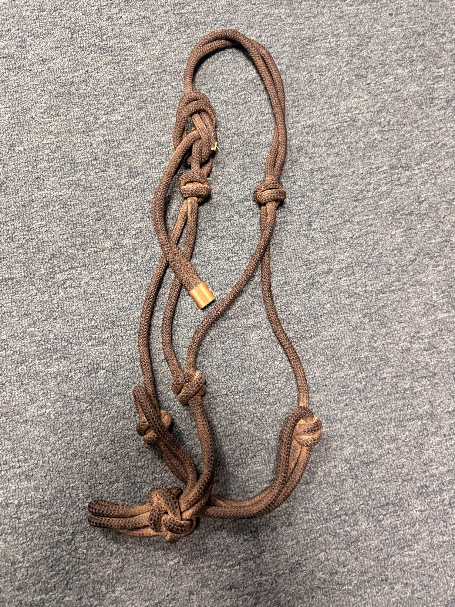 Black Rope Halter copper end