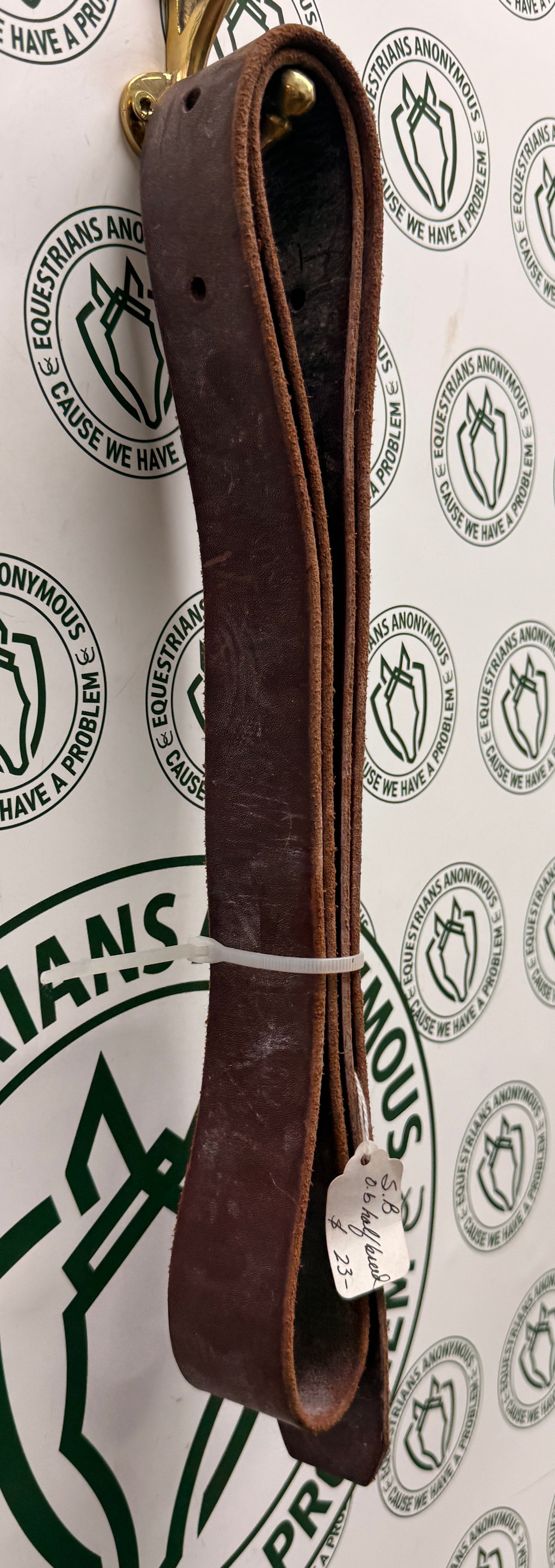 Leather cinch strap Western