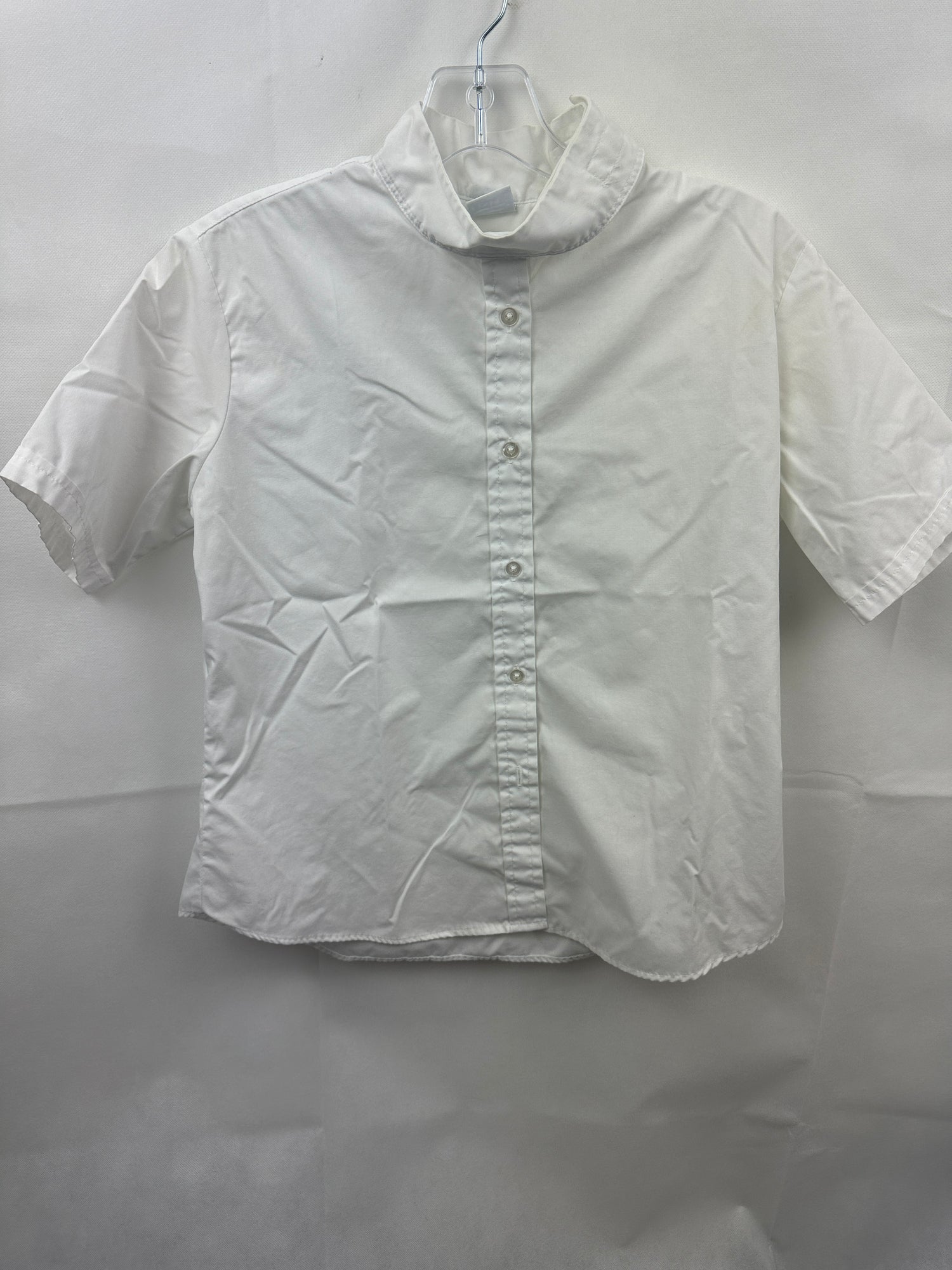 Youth White Show Shirts with collar