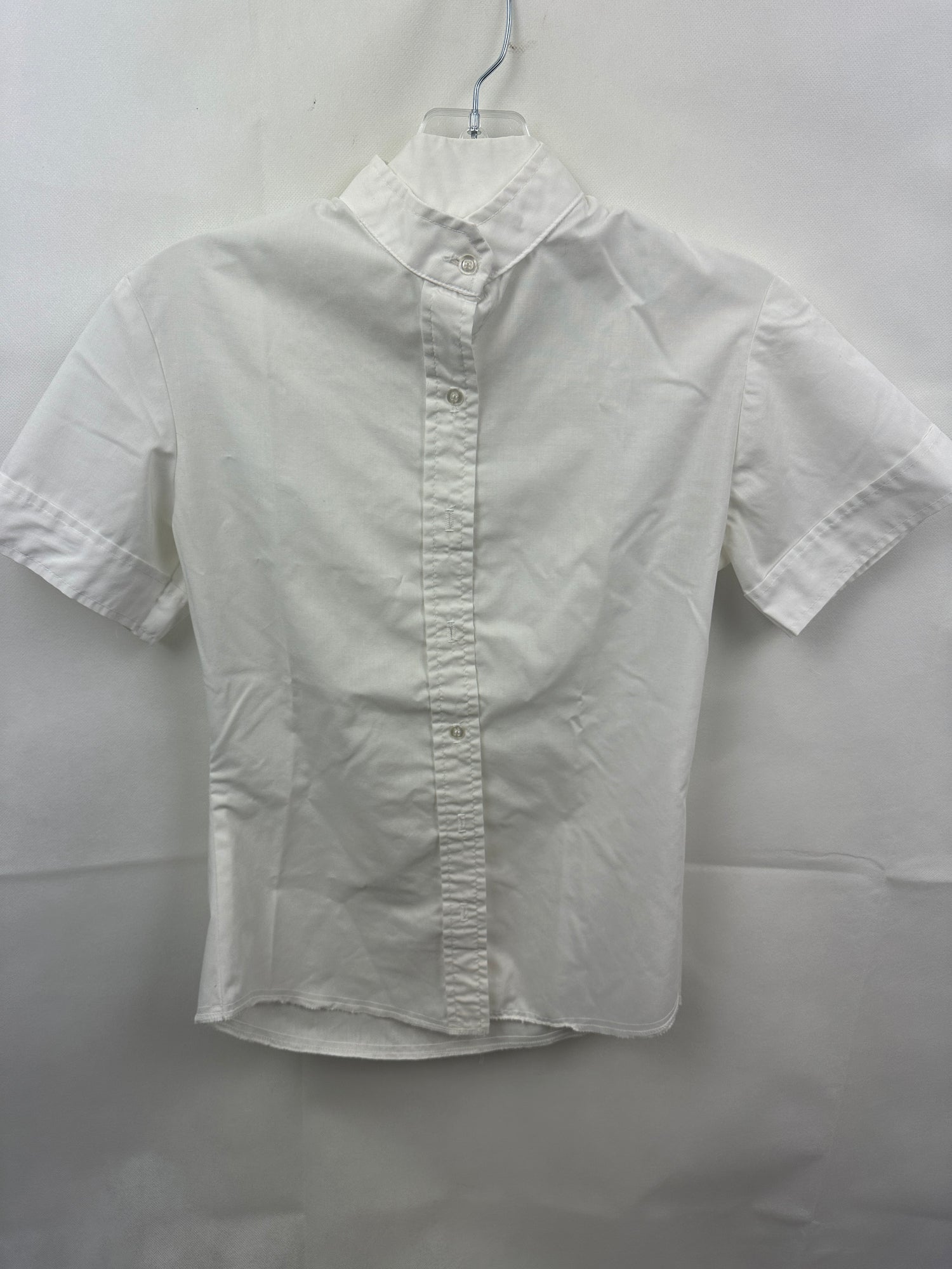 Youth White Show Shirts with collar