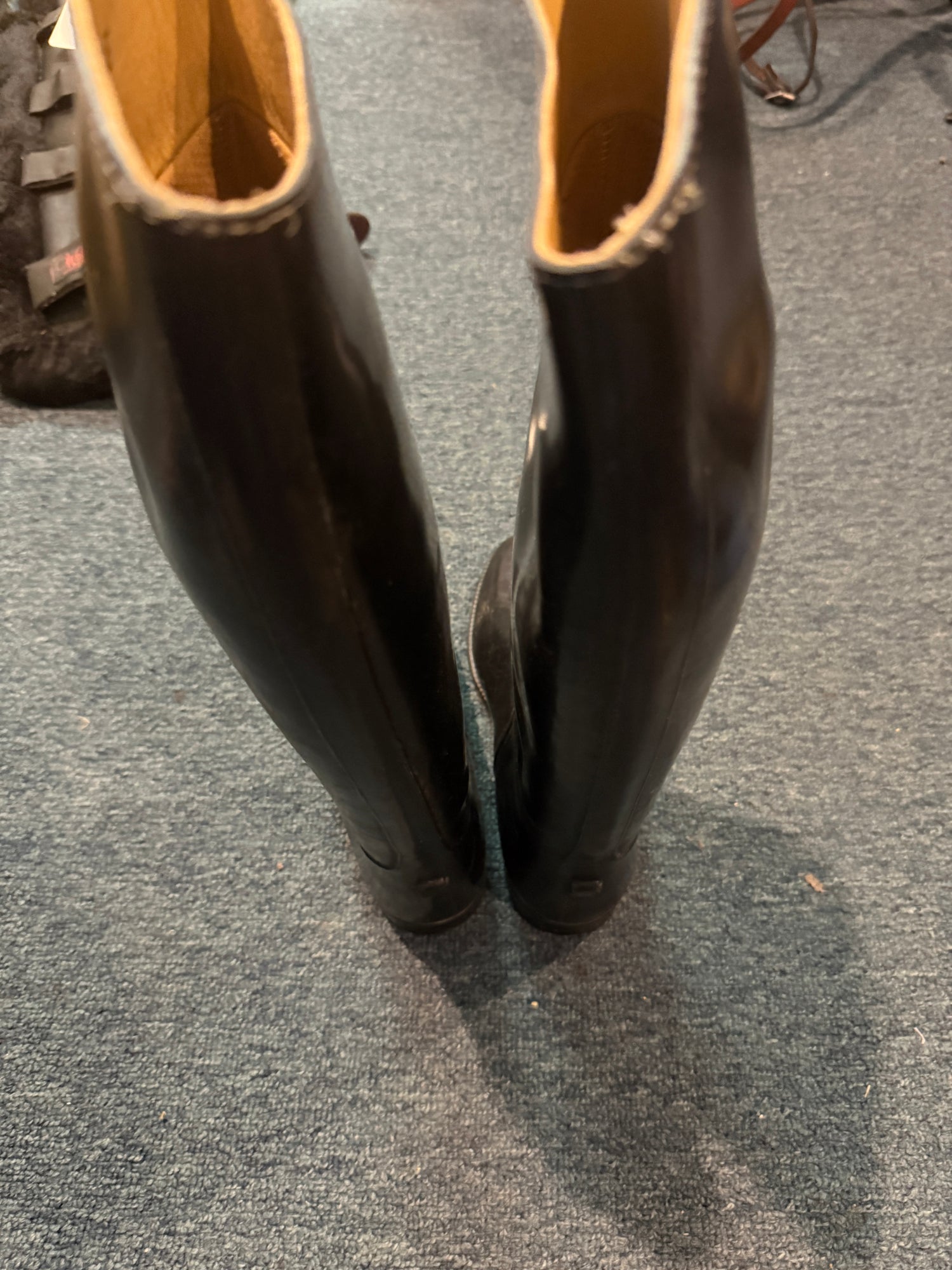 7 (41) Aigle Black Rubber Dress Boot