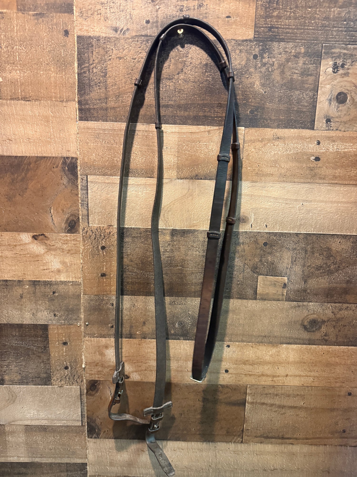 .50" Leather Reins with leather stops