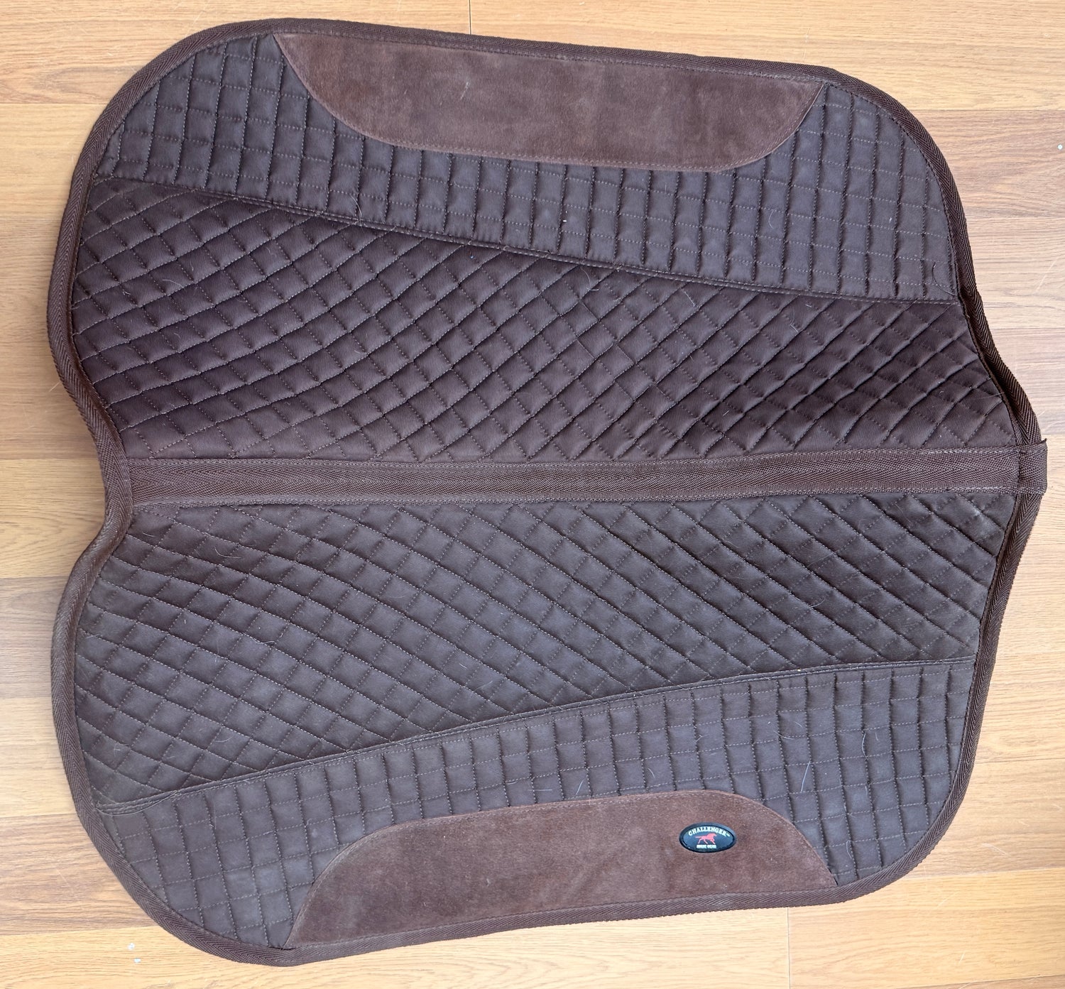 Brown Sheep skin lined western pad by Challenger horse gear