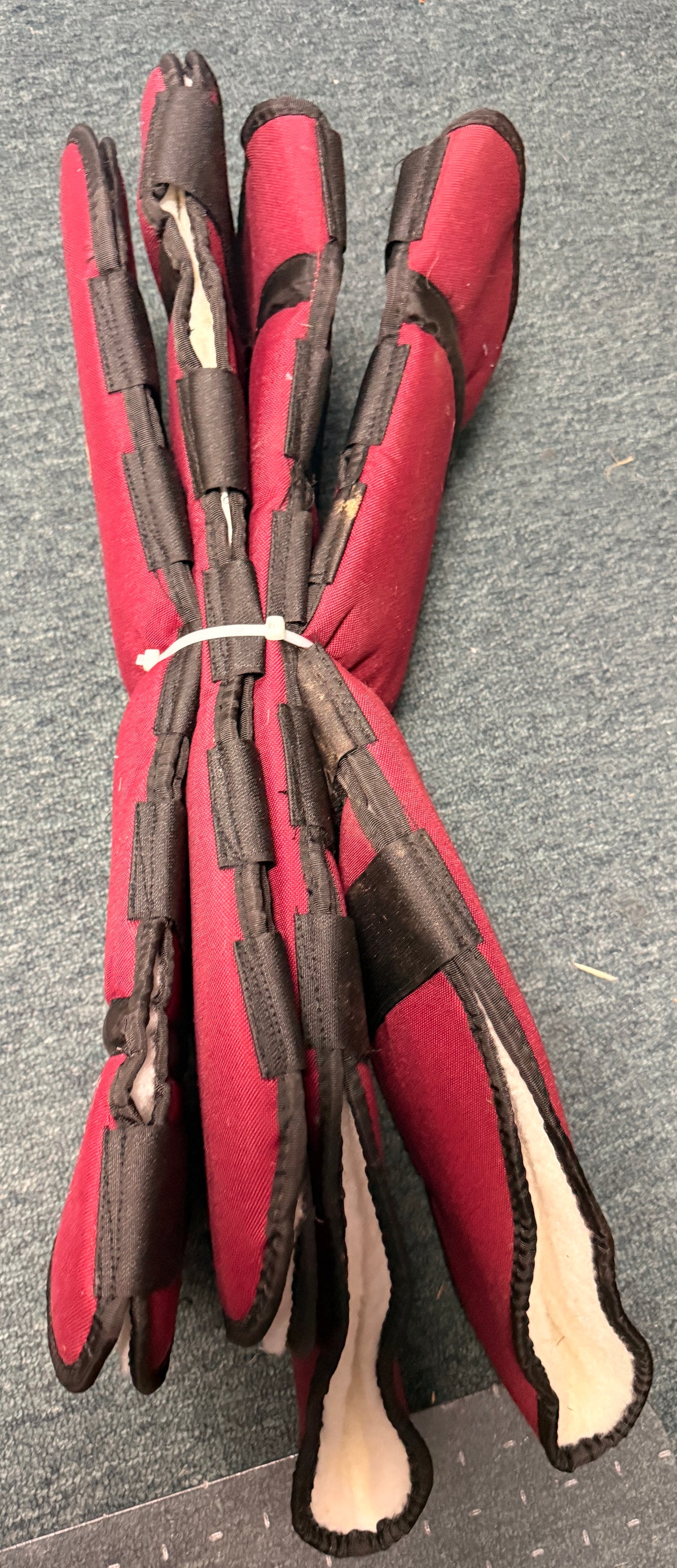 Horse sized shipping boots burgundy