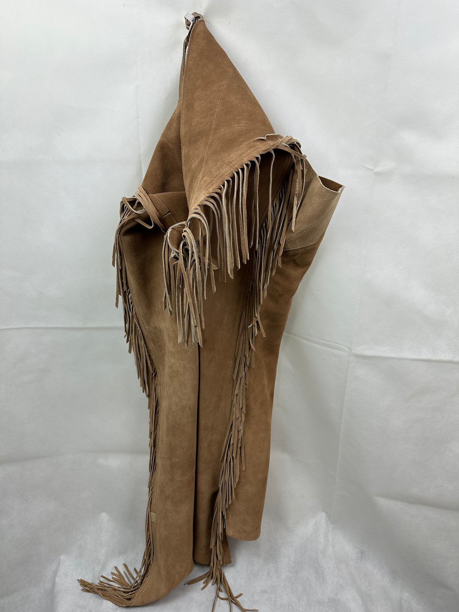 Western Show Chaps in Tan Size 32 - 36