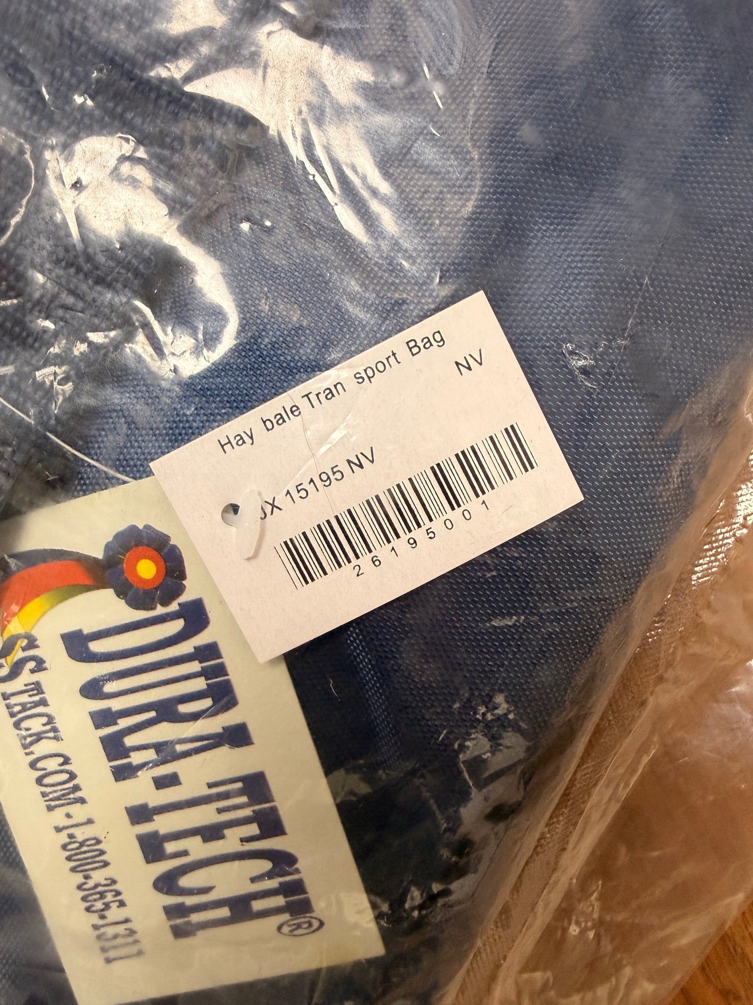 Dura-Tech Hay Bale Transport bag NEW Blue