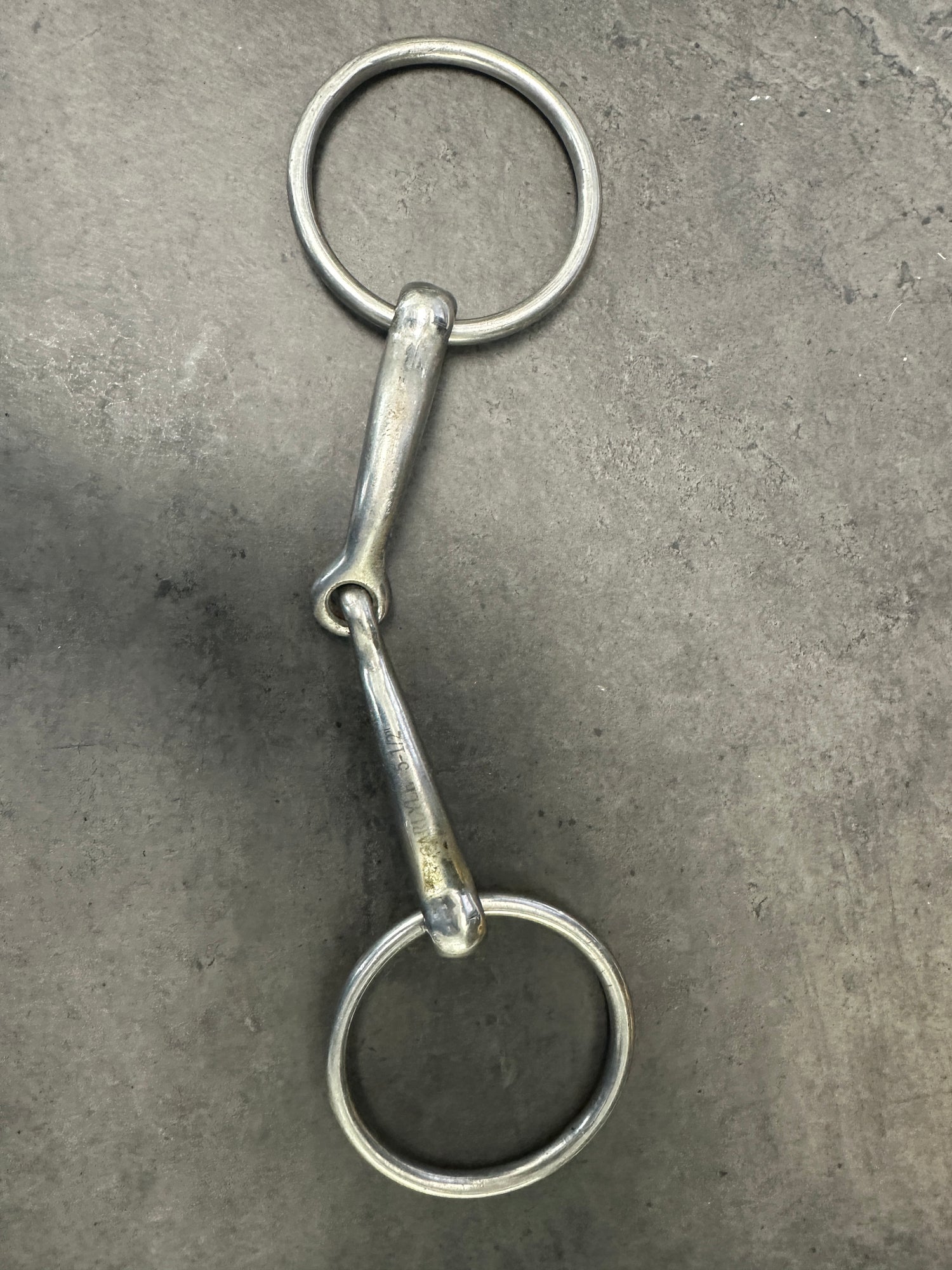 Bit - 5.50 inch Loose Ring Shaped Snaffle