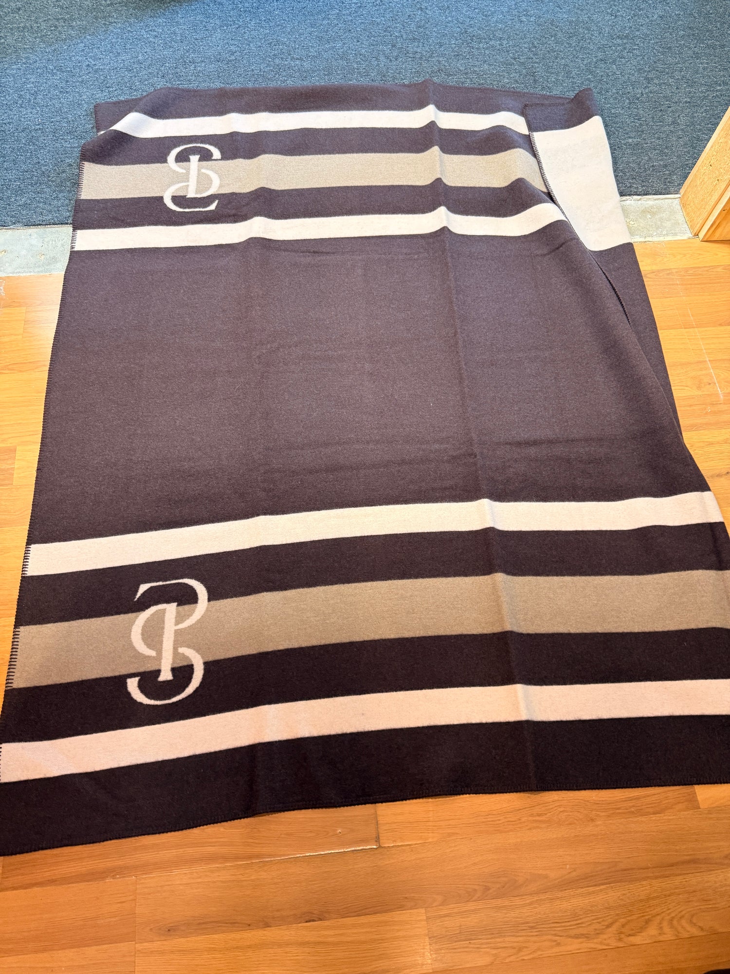 PS of Sweden Striped Wool Blanket for you or your horse