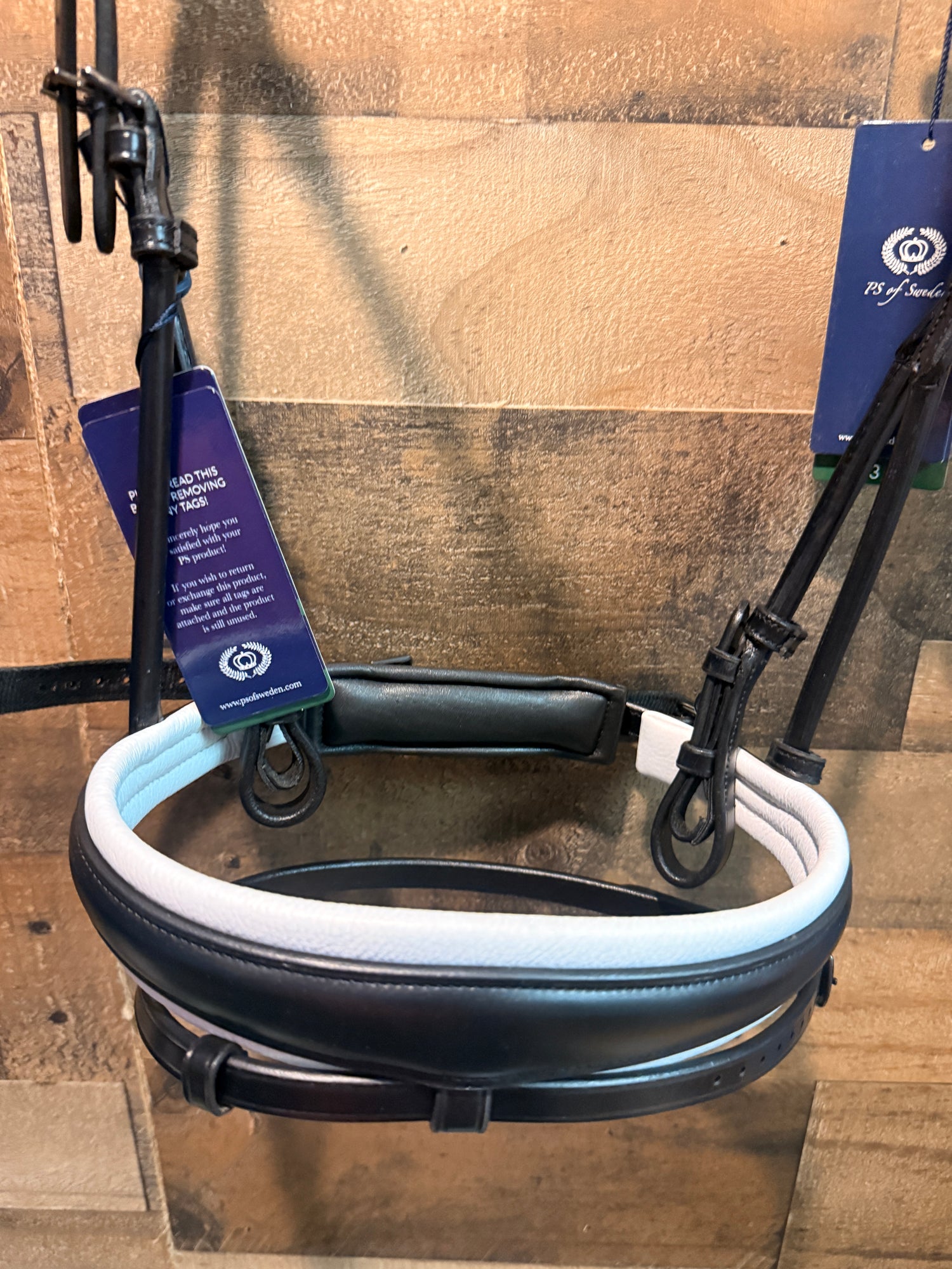 PS of Sweden Dressage Full GP Blk, Blk, White Bridle