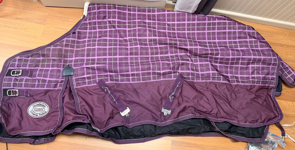 76" Shire Heavy Blanket purple plaid
