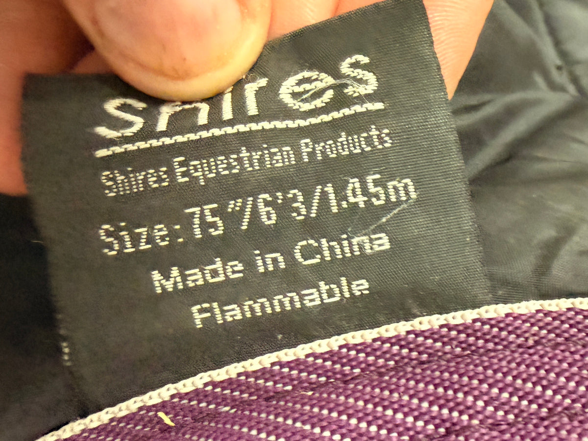 76" Shire Heavy Blanket purple plaid