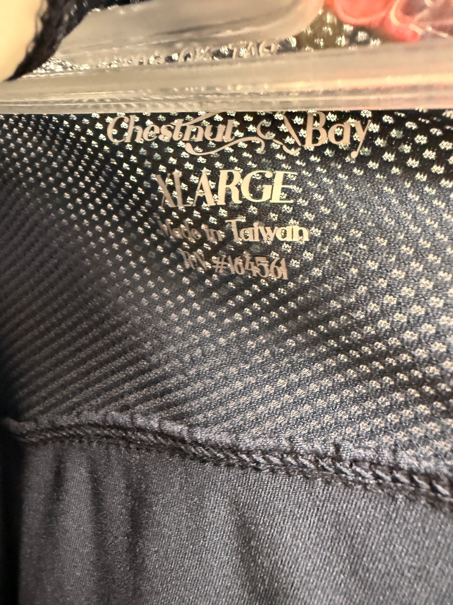 Large Women's Chestnut Bay Navy LS Show Shirt