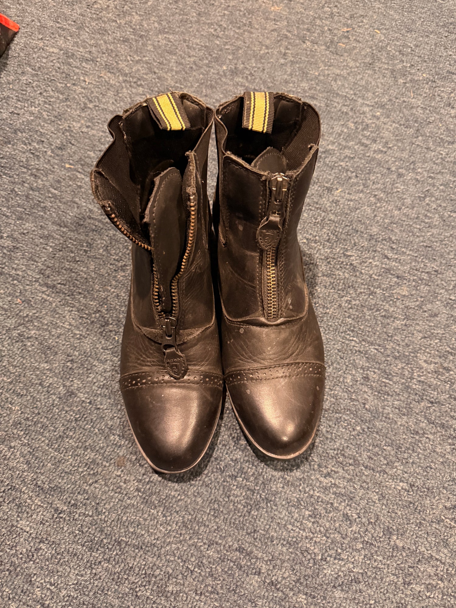 7B Noble Black Paddock Boots