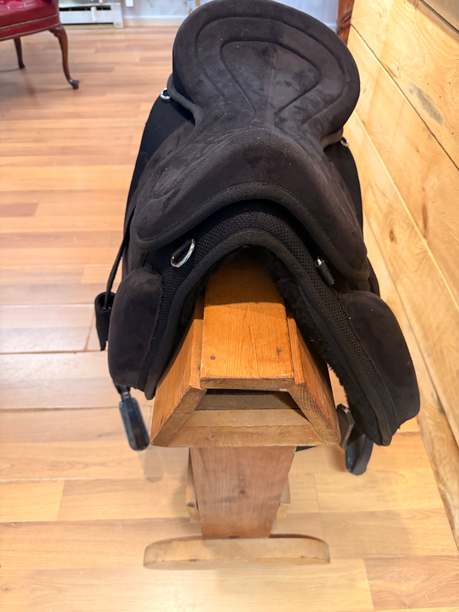 Saddle - English AP 17" Seat  "Soft ride Like" Synthetic Suede