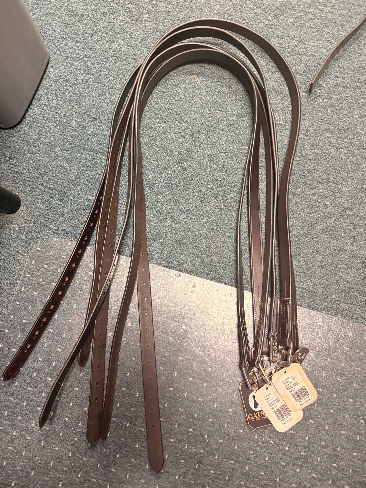 54" Brown 7/8 x 54" Gatsby stirrup leathers