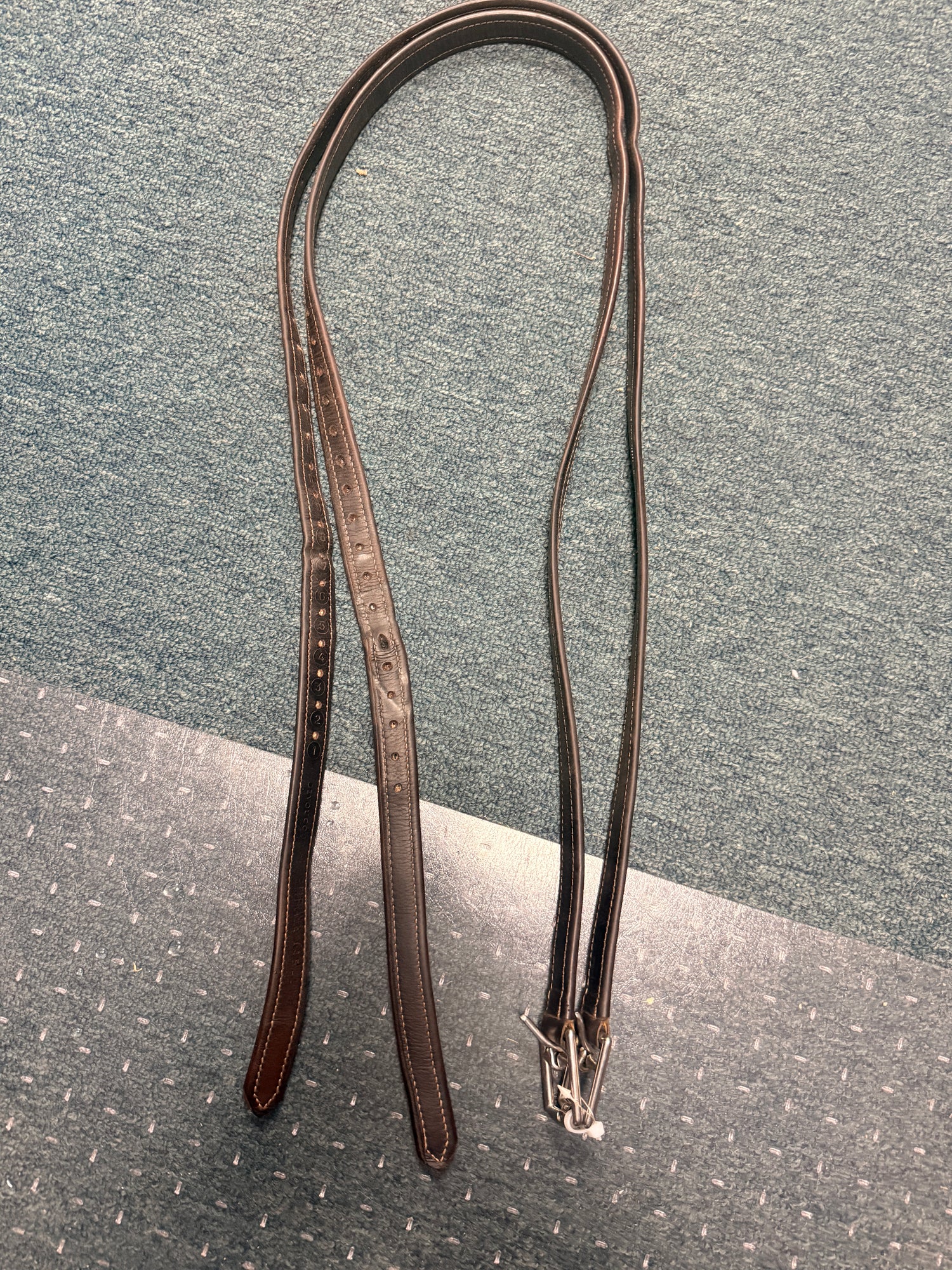 58" Devoncoux Brown Lined Stirrup Leathers