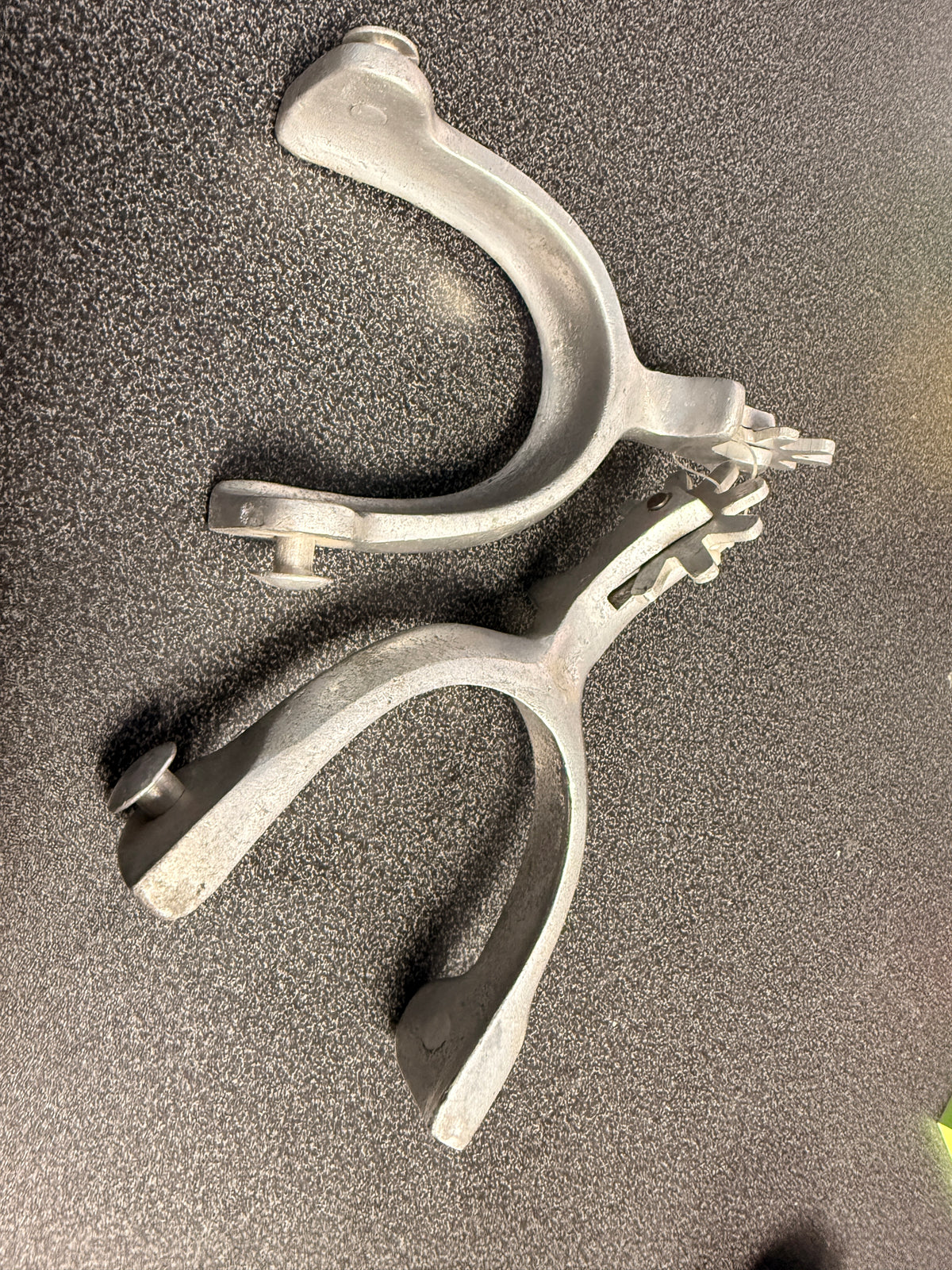 Rowel Spurs aluminum circa 1945