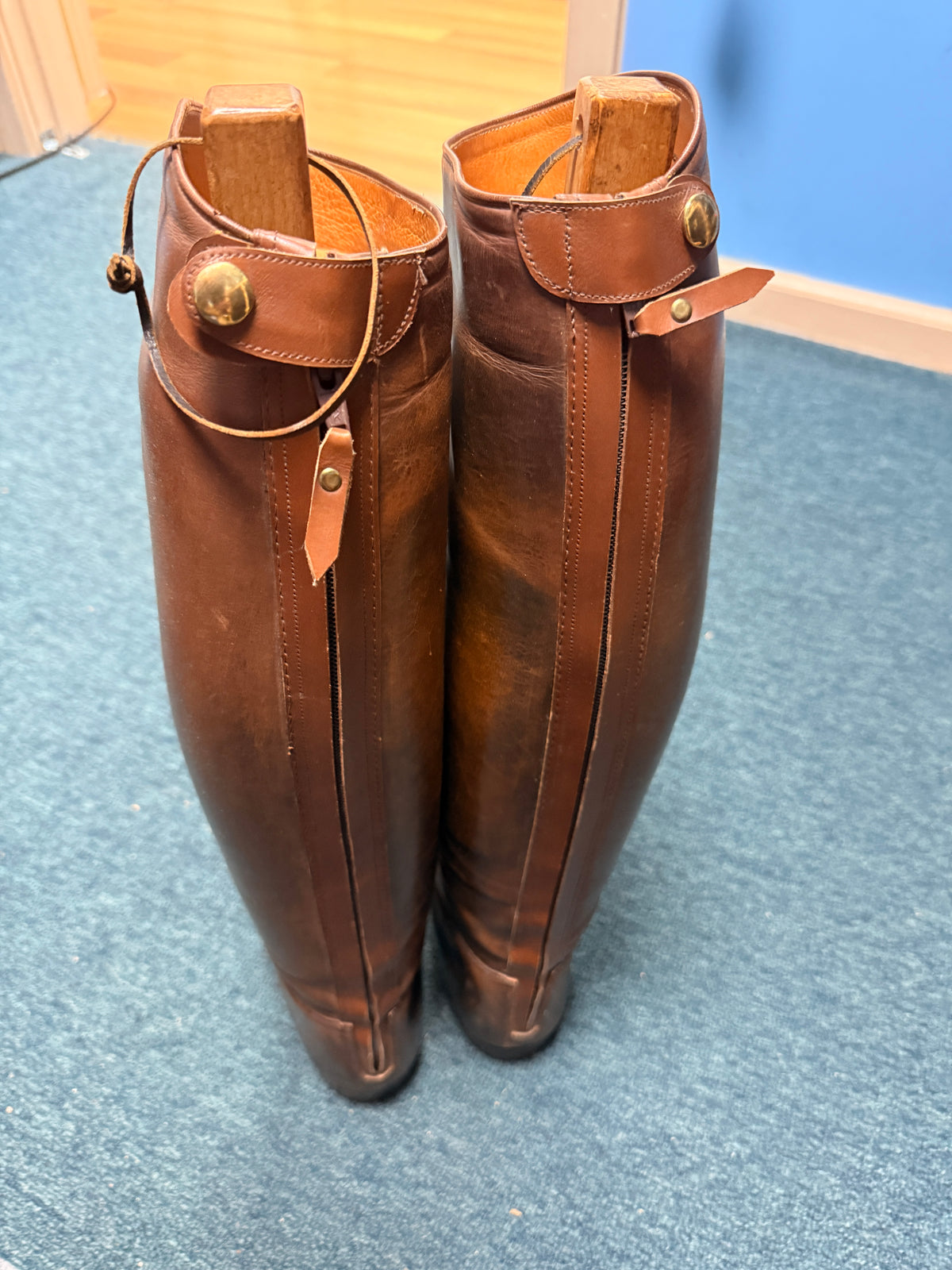 12 Brown Vogel Field boots for Fox Hunting