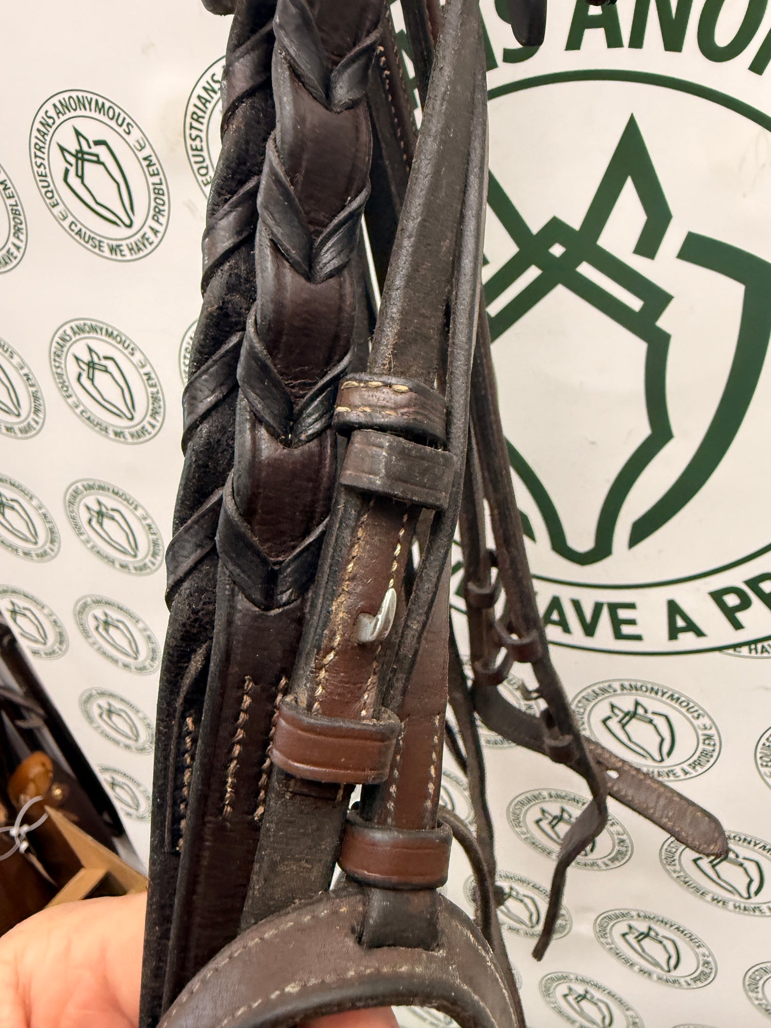 Cob Havana Brown leather Bridle with Reins