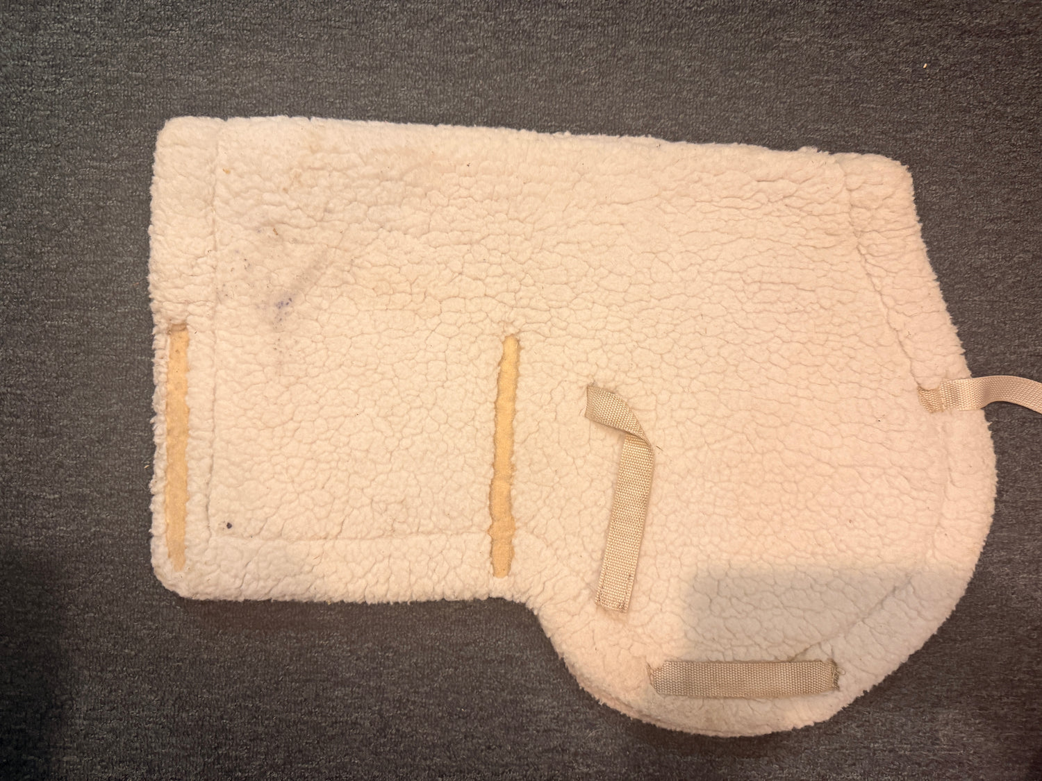 Fleece English Saddle pad w space for number card