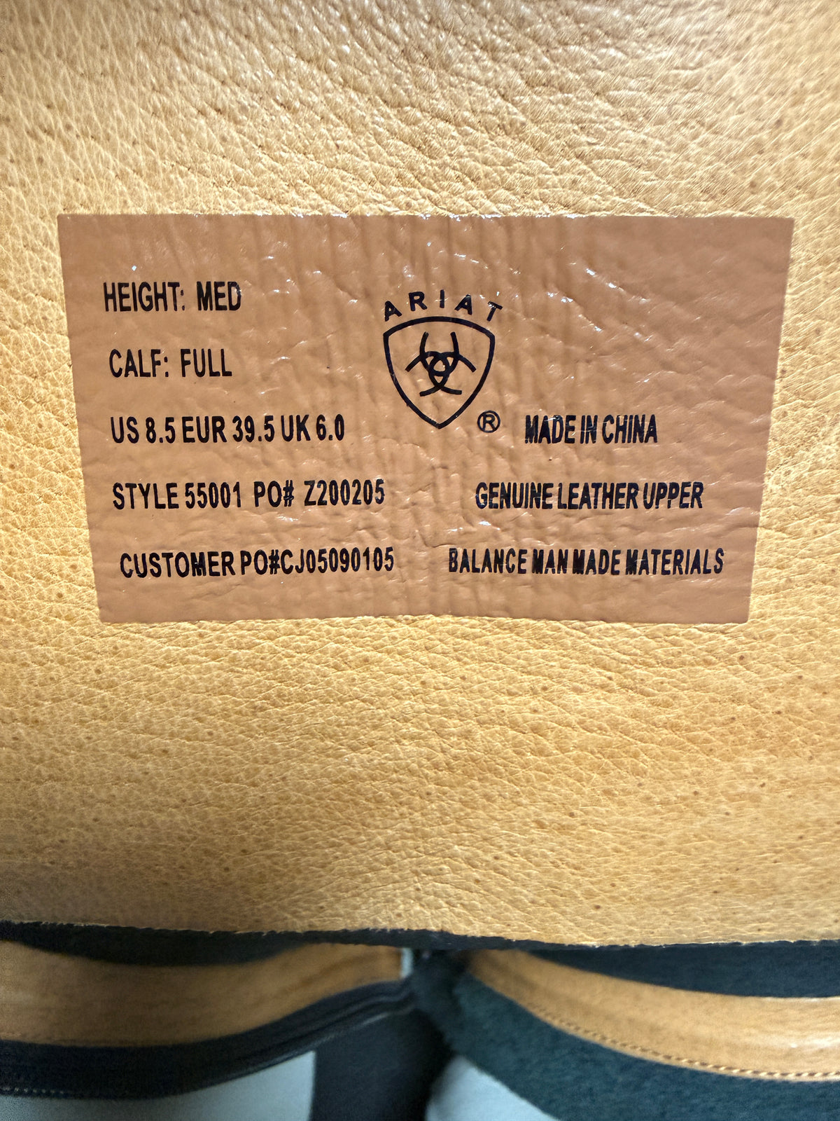 8.5 Women's Ariat Heritage field boots black