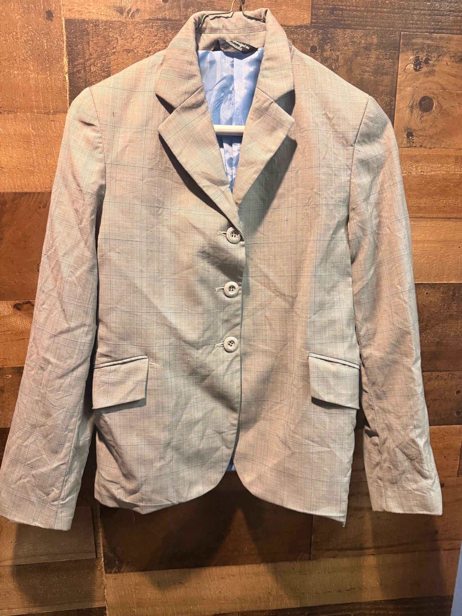 12 youth show coat grey