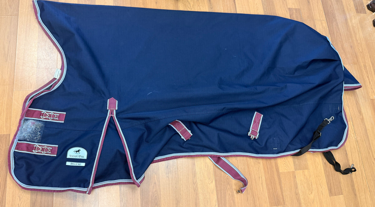 72" Smartpak Deluxe High neck Turn out Navy Maroon piping
