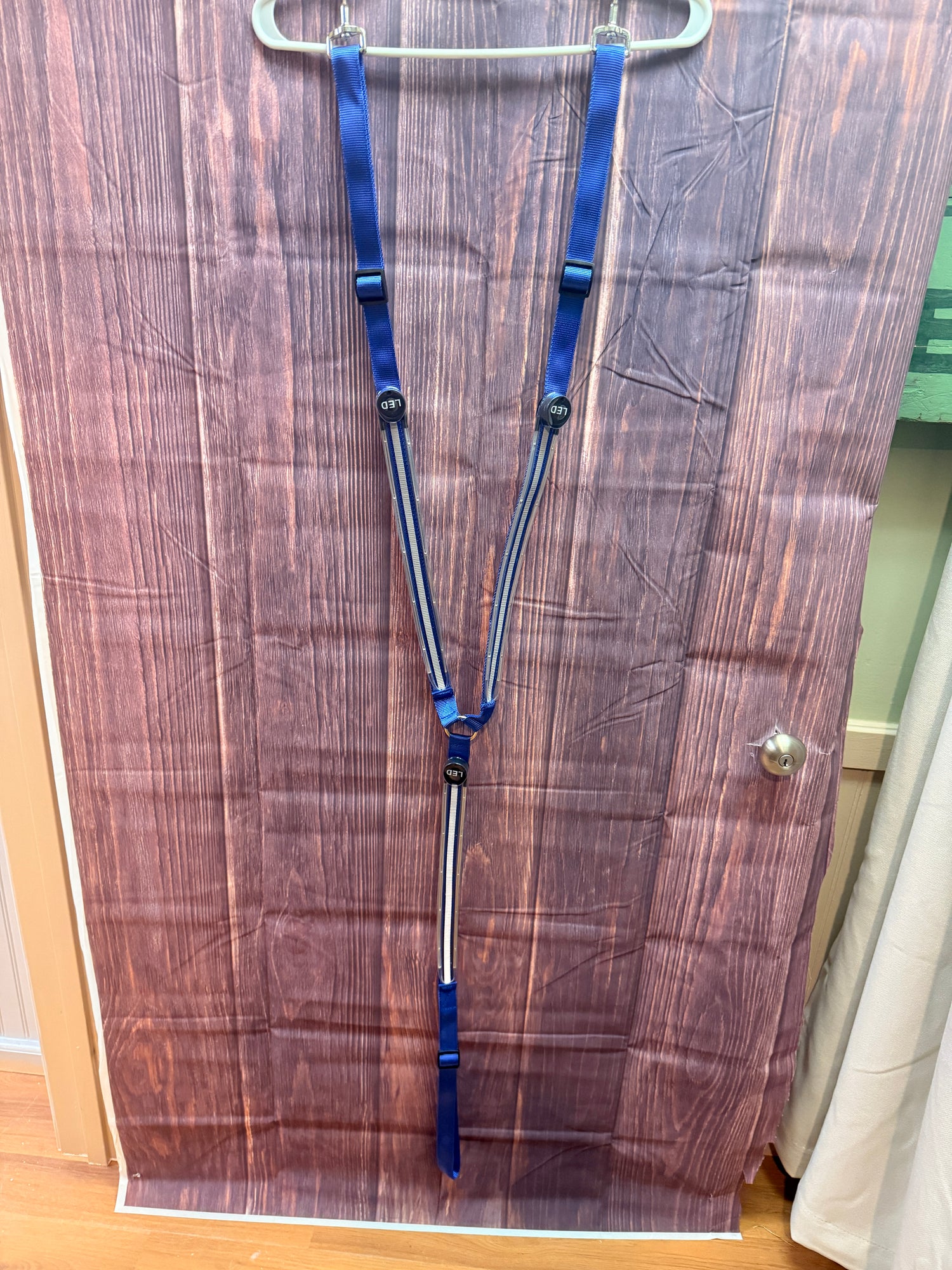 Blue LED lighted Breastplate Safety lights