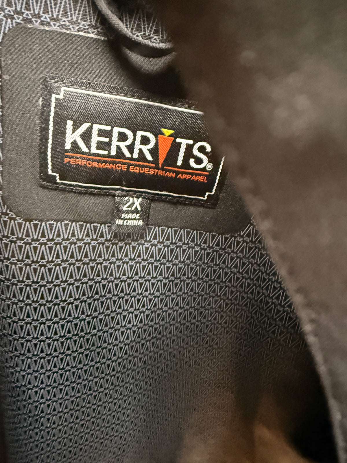 2X Women's Kerrits Riding Rain Coat Black