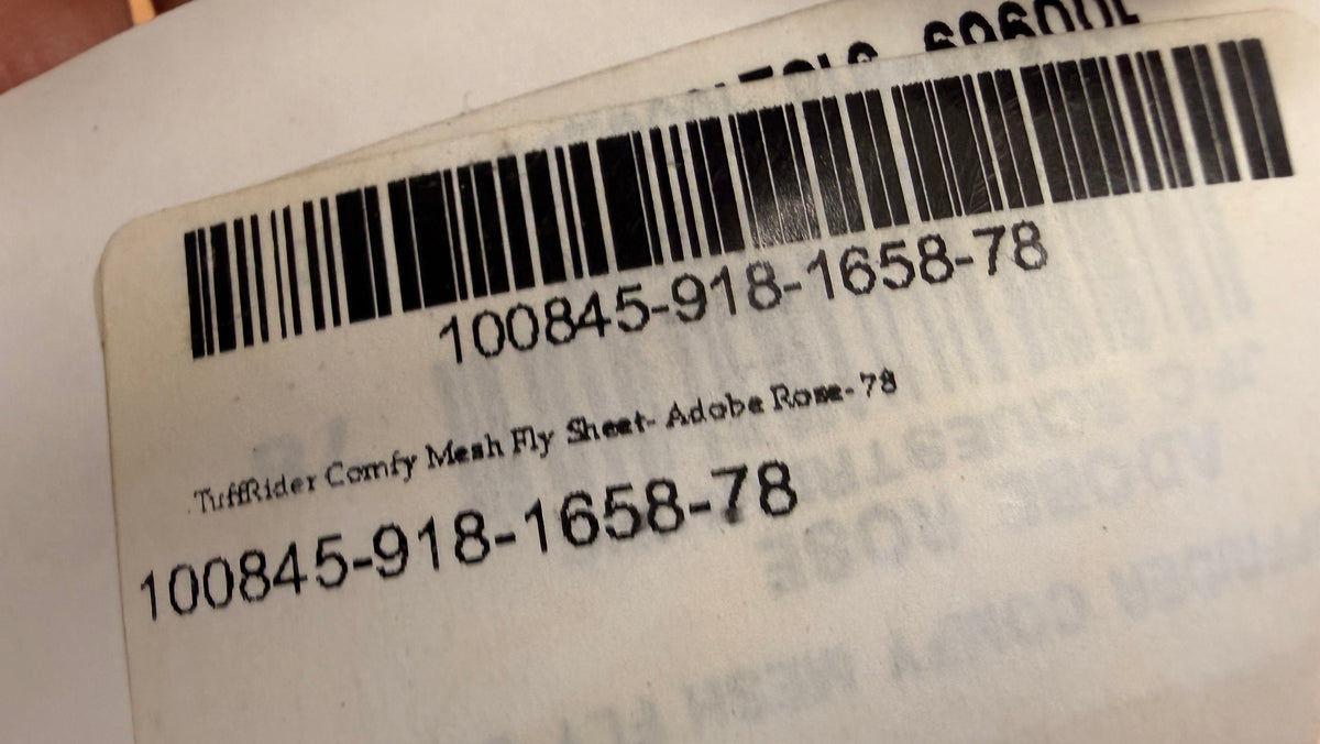 78" Tuffrider Fly Sheet Rose standard neck