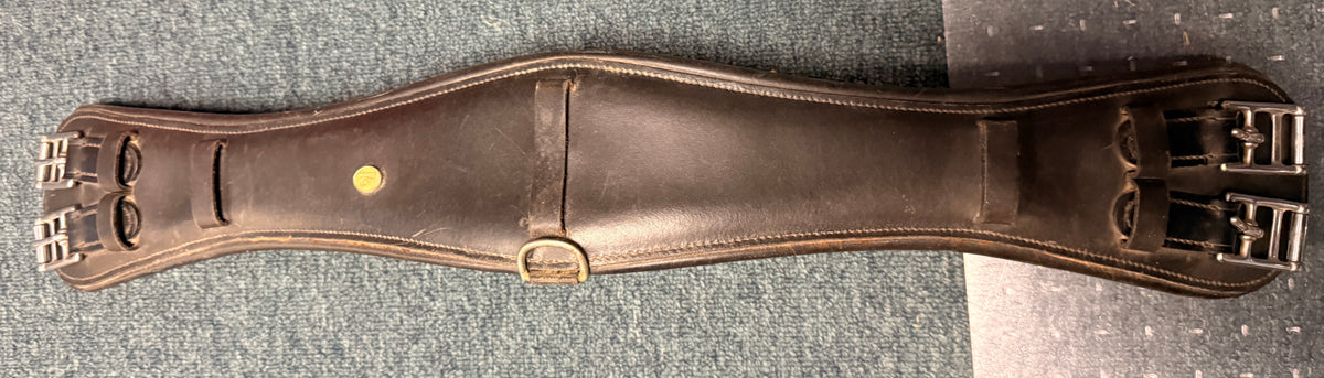 31" Prestige Leather Black Dressage Girth