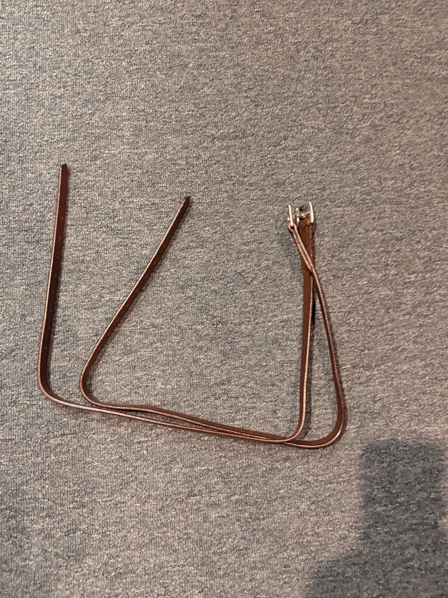 36" Youth Stirrup Leathers Havana brown