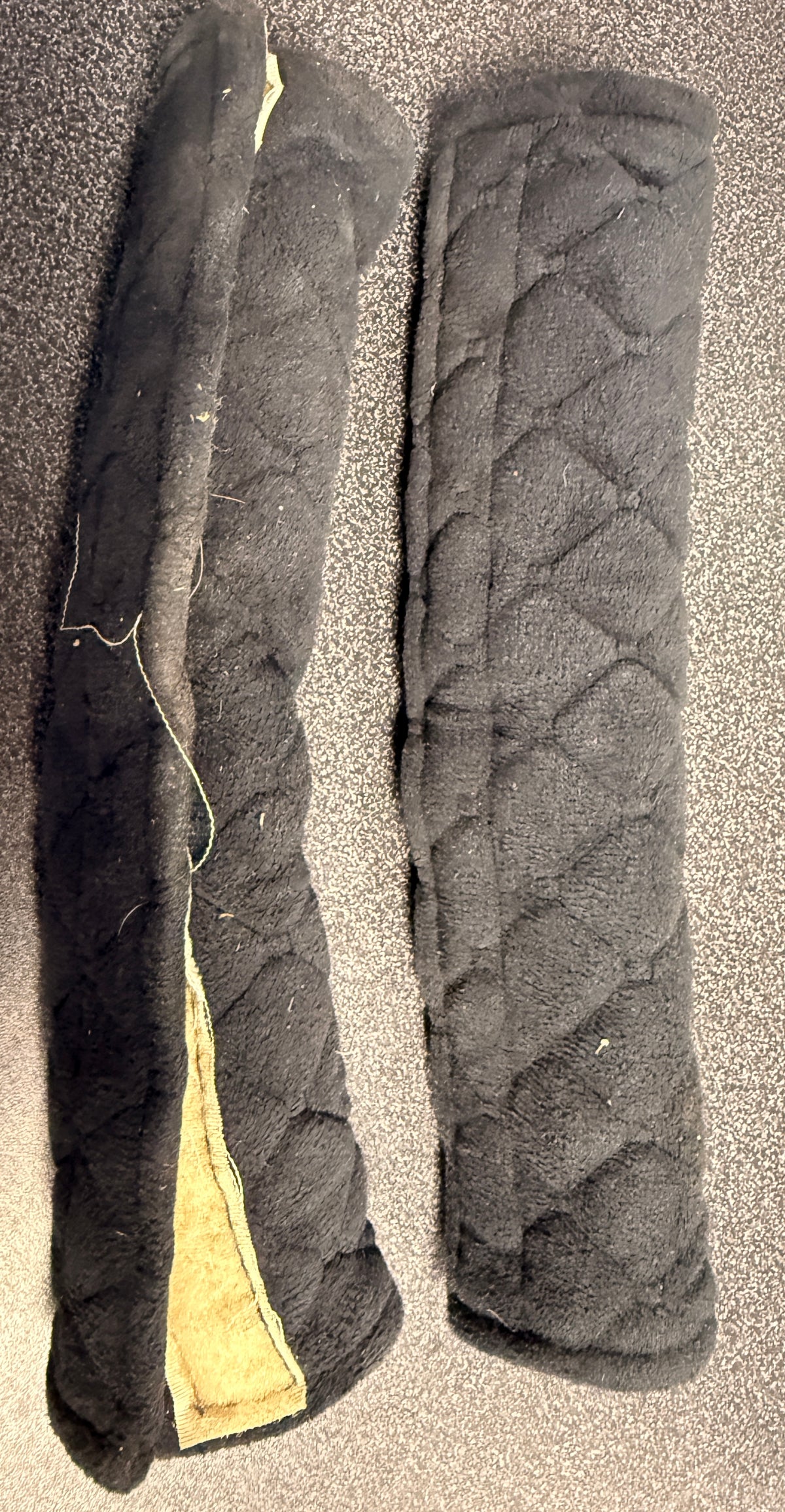 stirrup leather padded covers w velcro