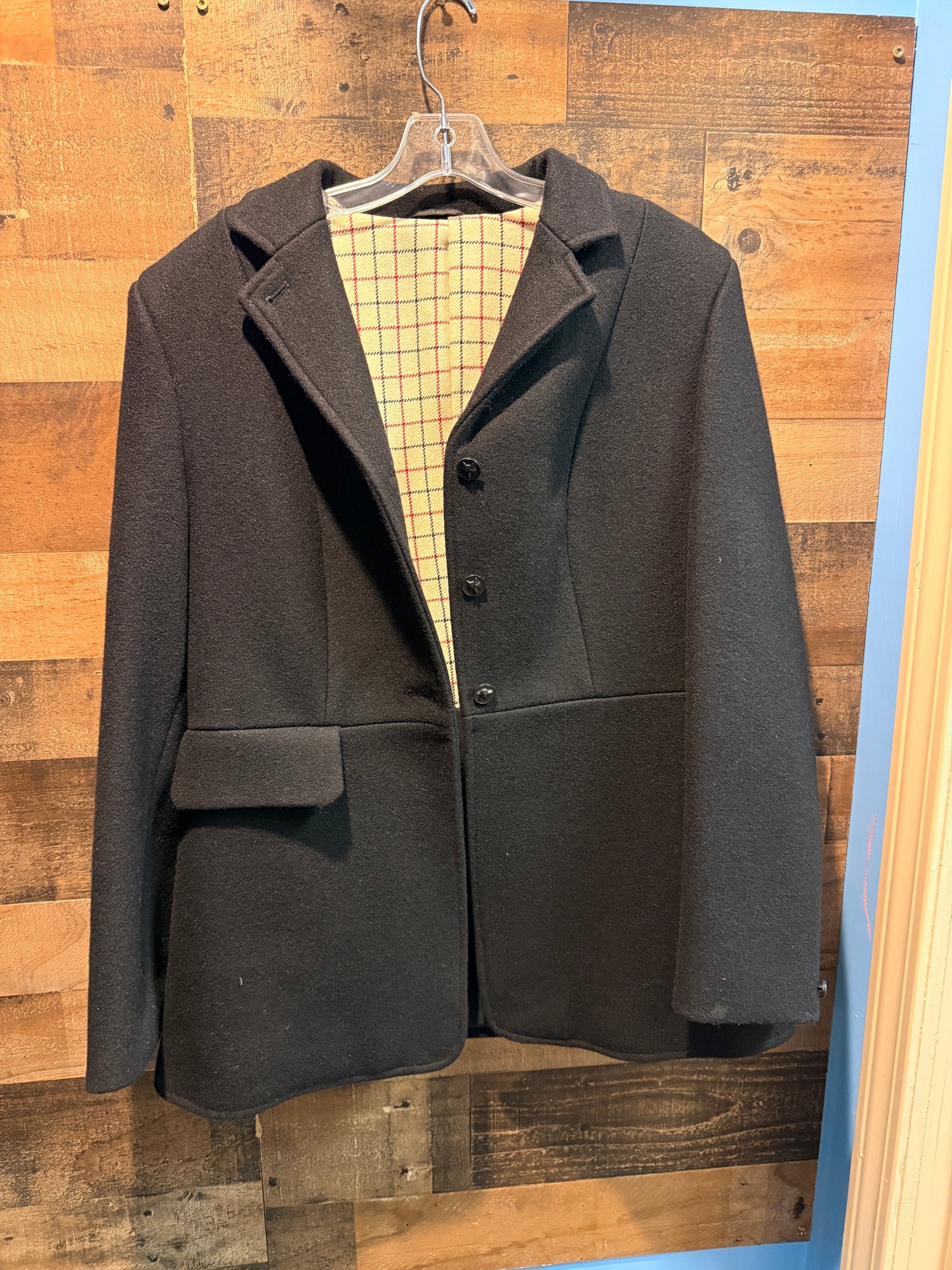 14 Women's Shire Black Wool Hunt Frock