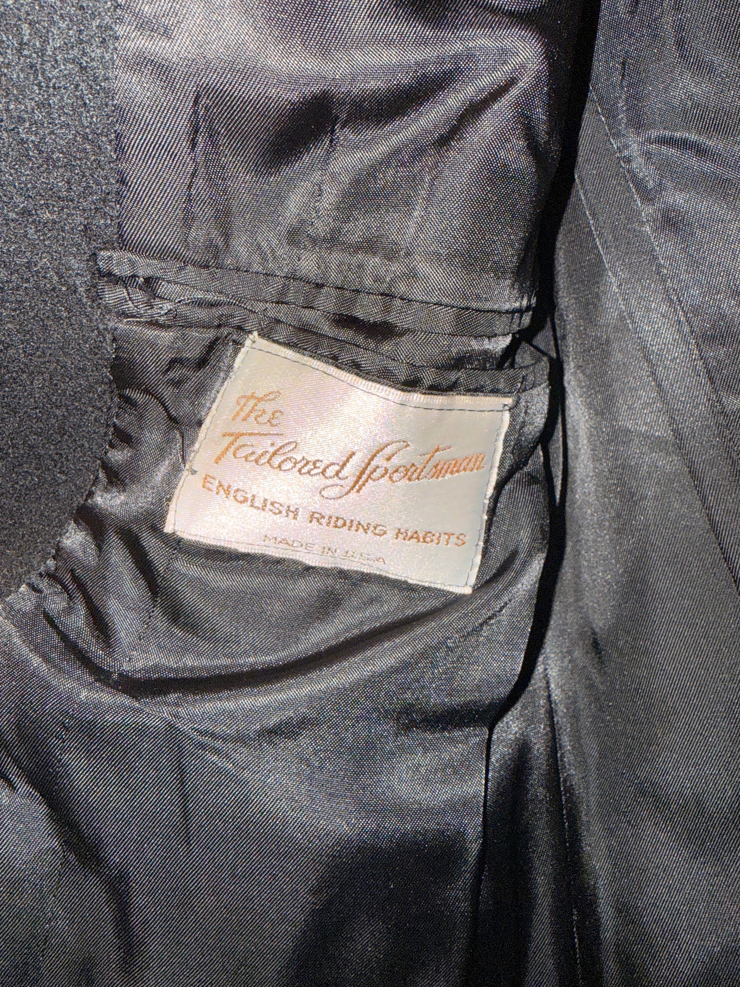 38 (14) Women's Tailored Sportsman's Hunt Coat Black