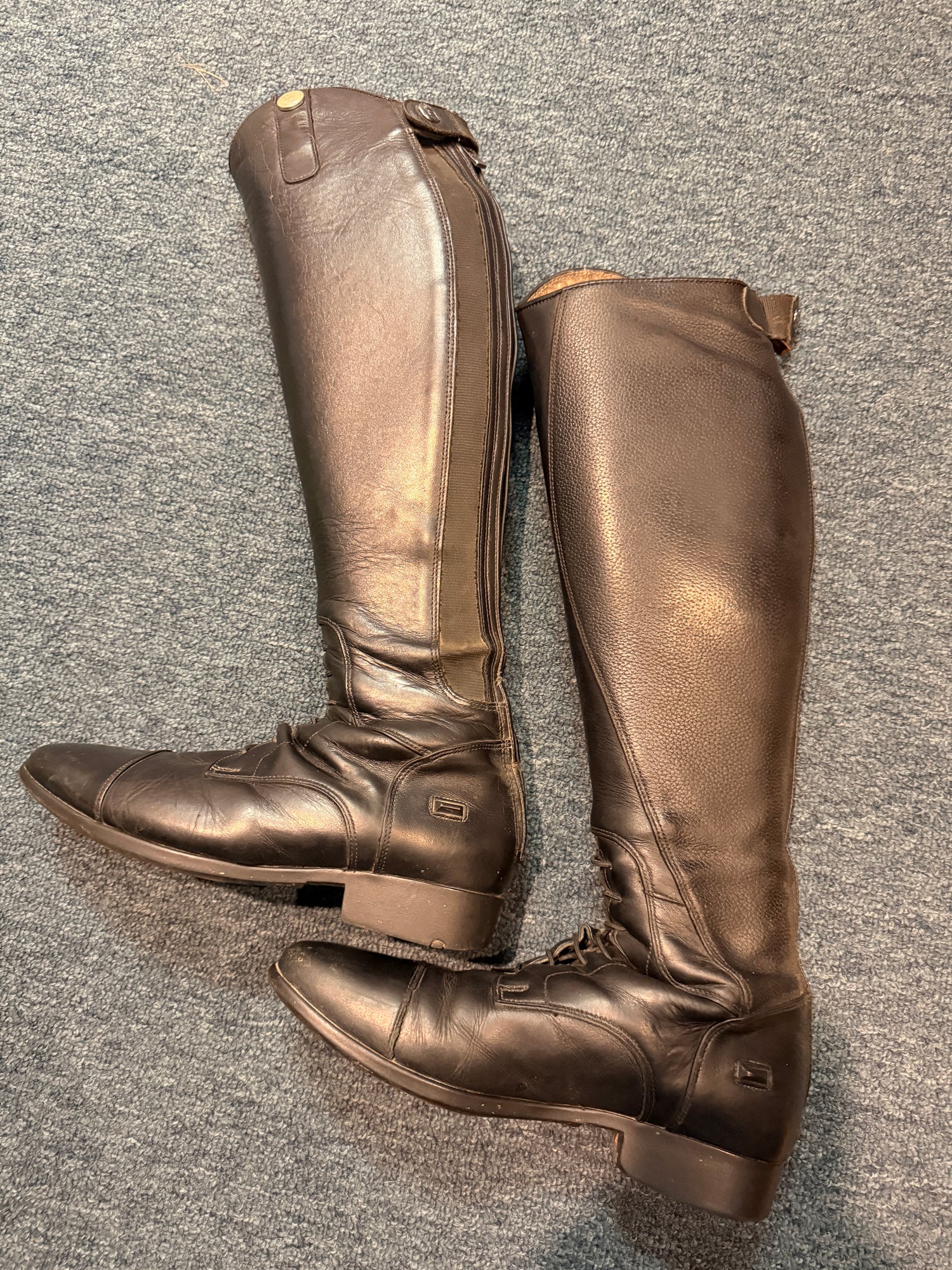 8-8.5 Women's Black Field Boot European Leather