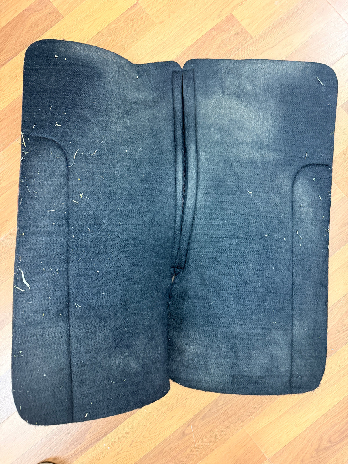Thick 1" Wool with brown leather Western Pad