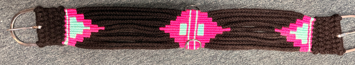 34" Black Pink teal Cotton Cinch