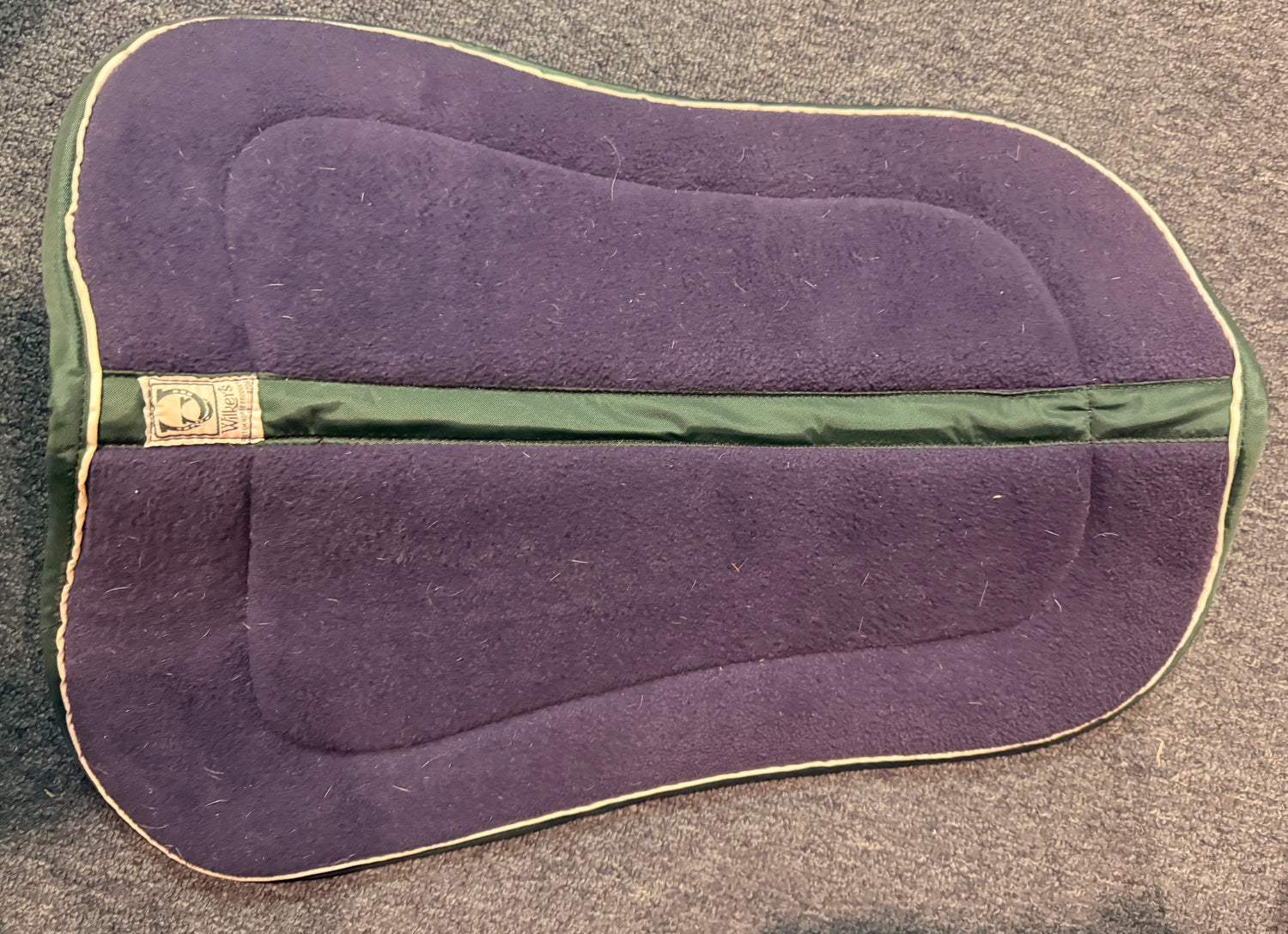 Wilkers Fleece half pad Blue and green