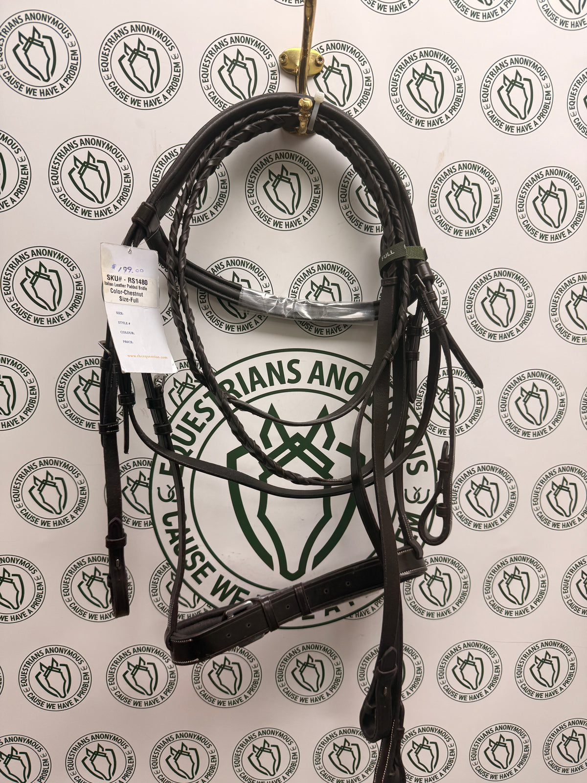 Royal Highness Collection Full Size Bridle Raised Fancy Stitched